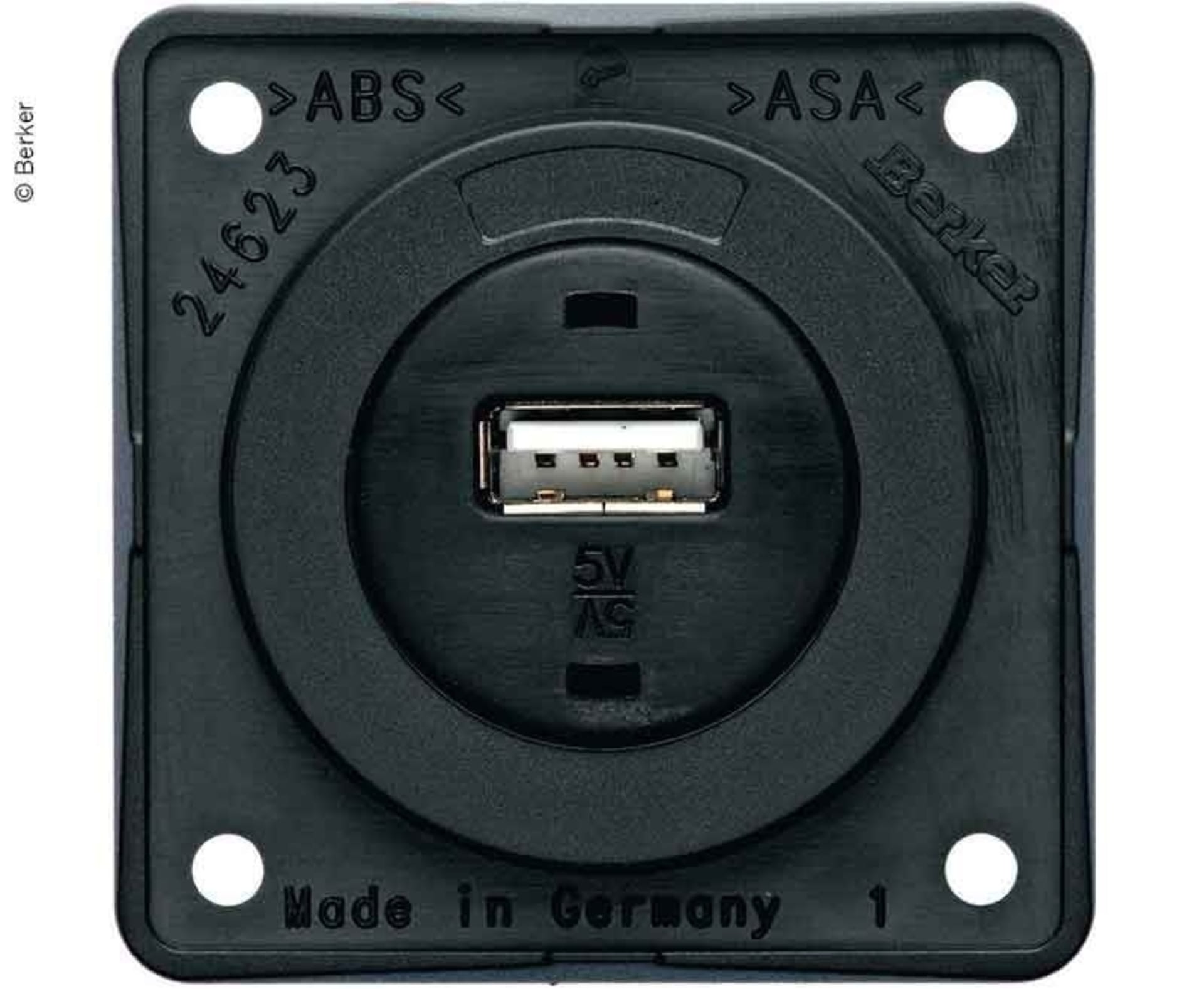 Prise USB encastrée avec 12V et 3A de courant de sortie en anthracite ...