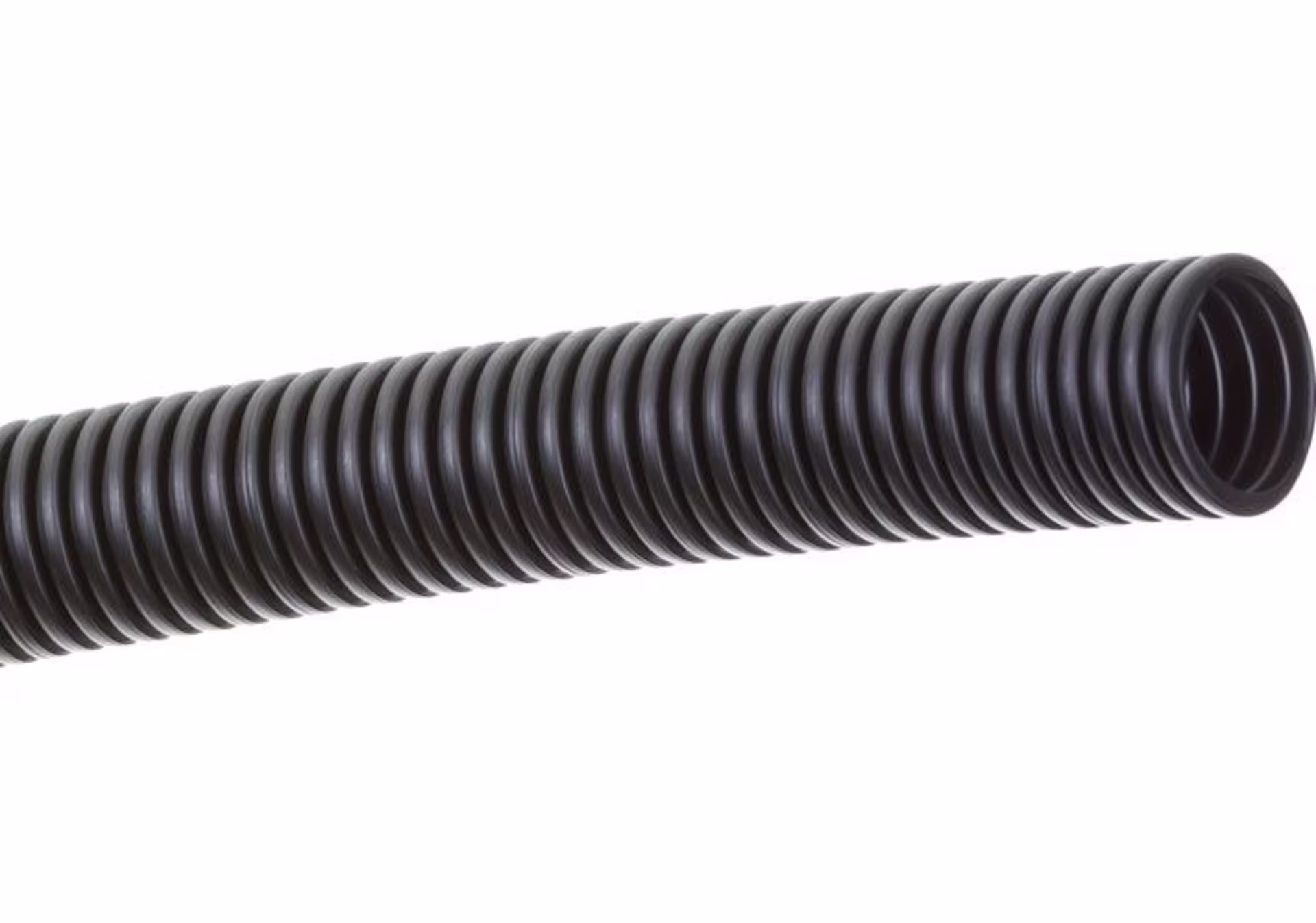 Tuyau d'évacuation en spirale noir, diamètre 19 mm