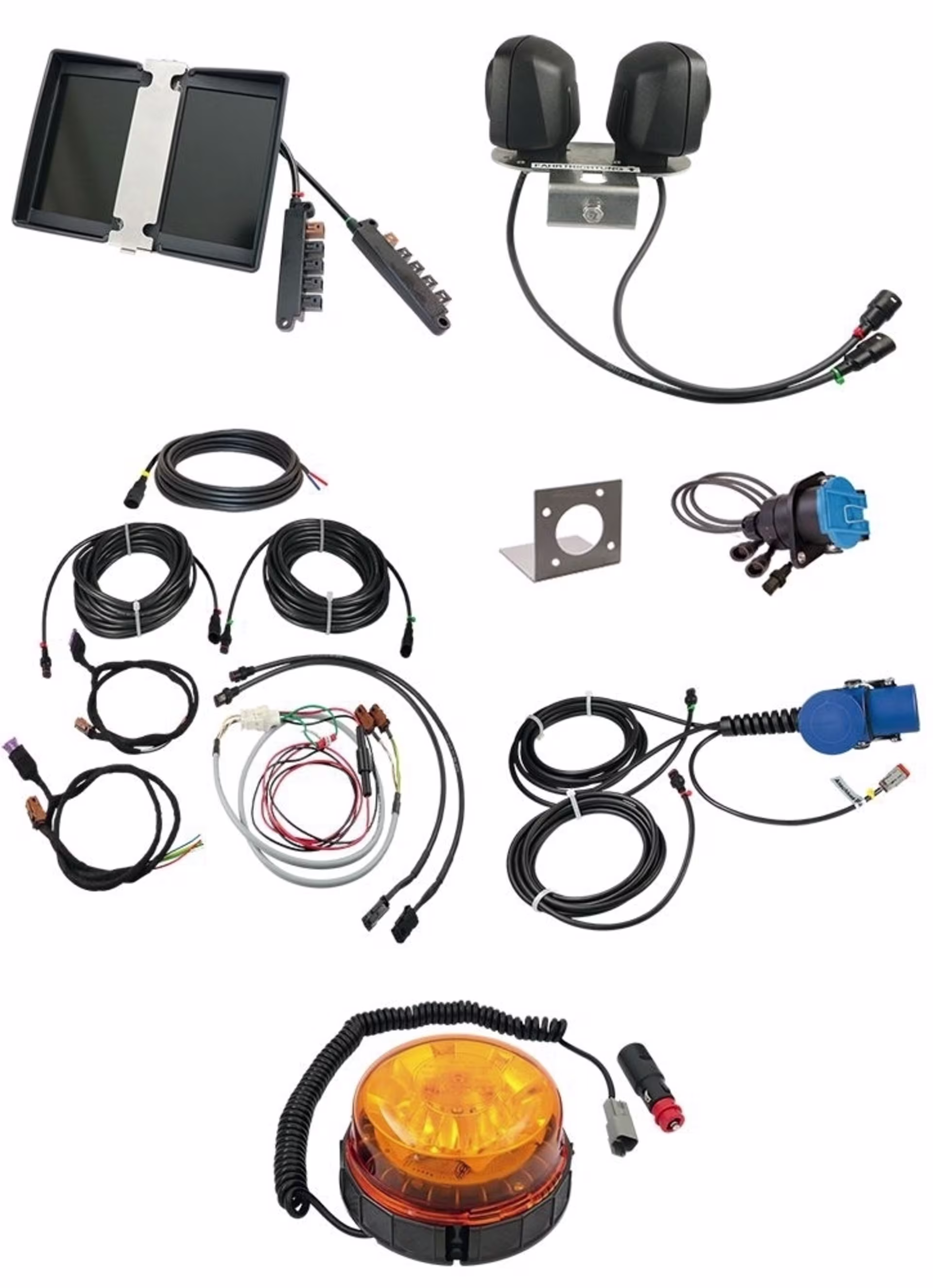 QVK Starterkit Doppelmonitor & Kamera-Set Multicam Kamerasystem