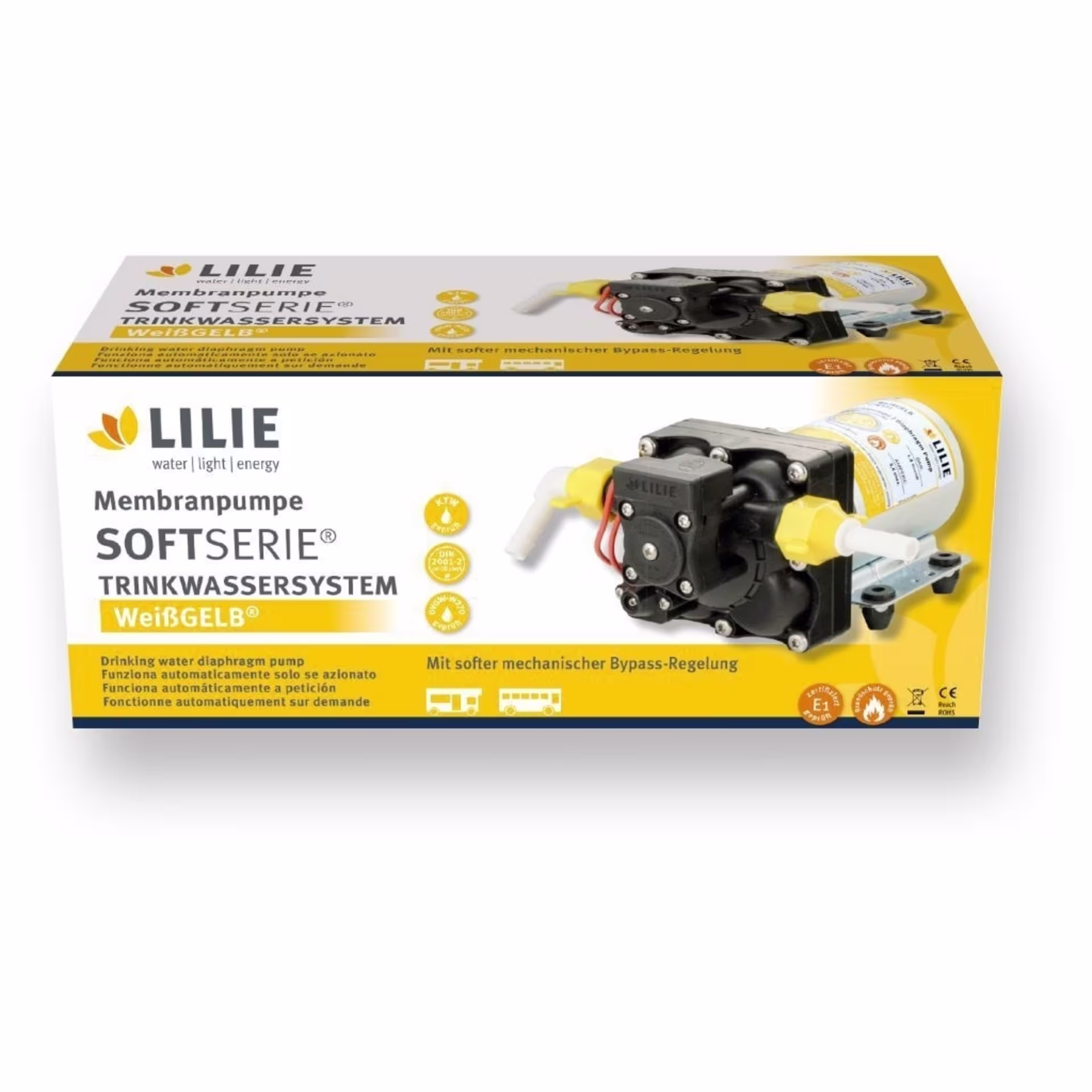 Lilie WeißGELB Soft Serie Membran Wasserpumpe
