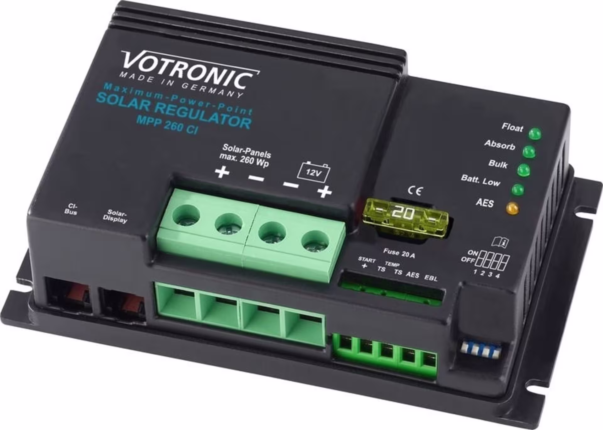 Régulateur solaire MPP260 CI 12V Digital
