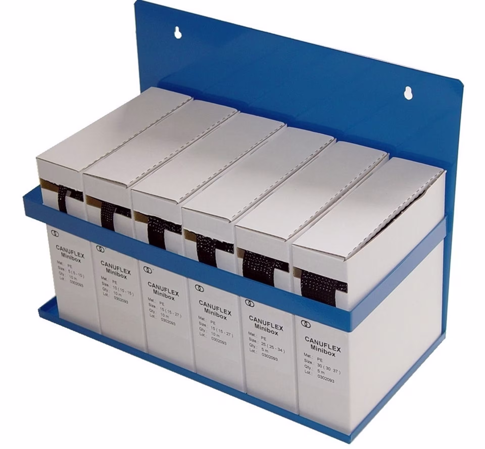 Metallständer mit 6 CFLEX-Boxen