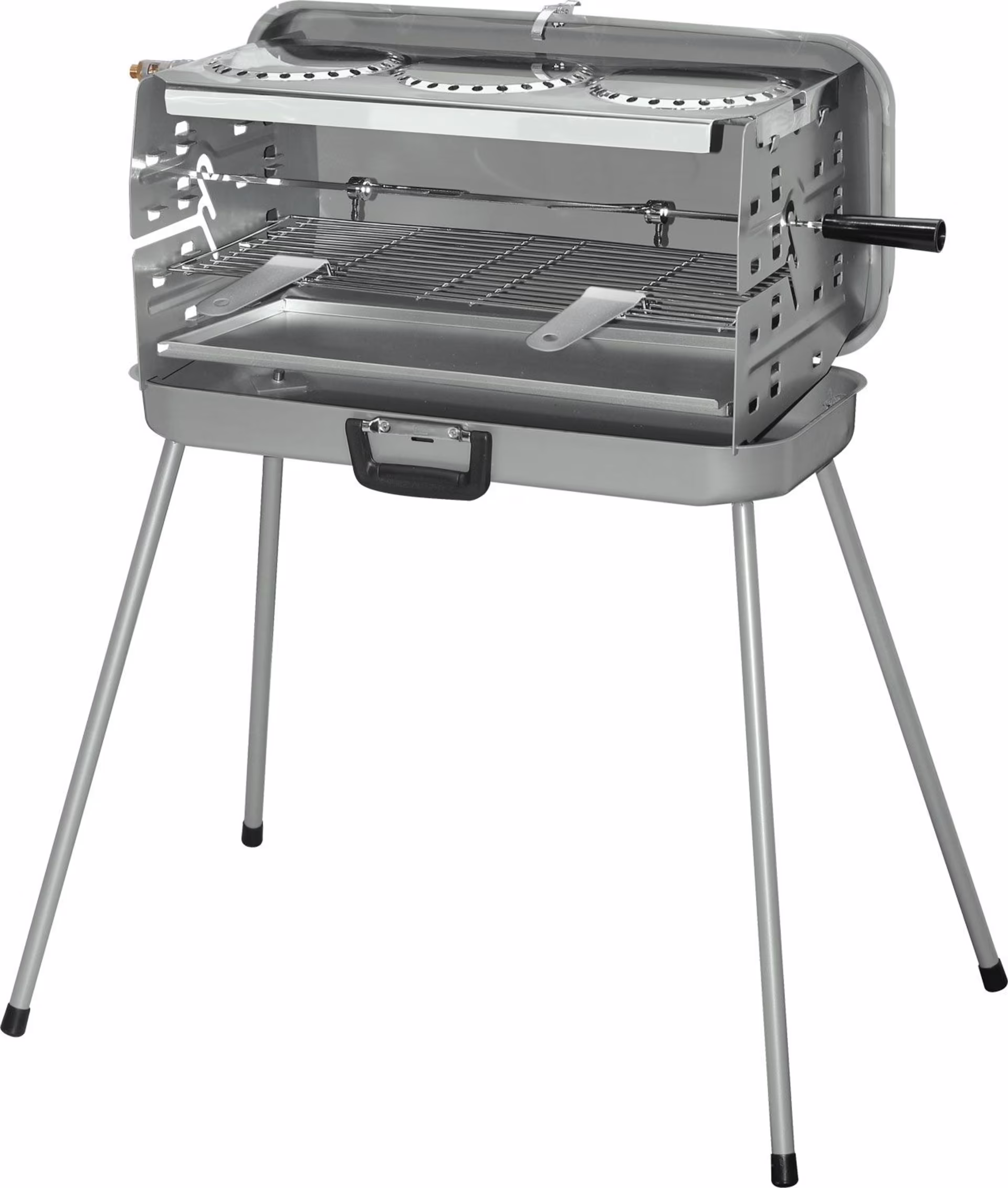 Berger 3-Flammen Koffer-Gasgrill tragbar 30 mbar