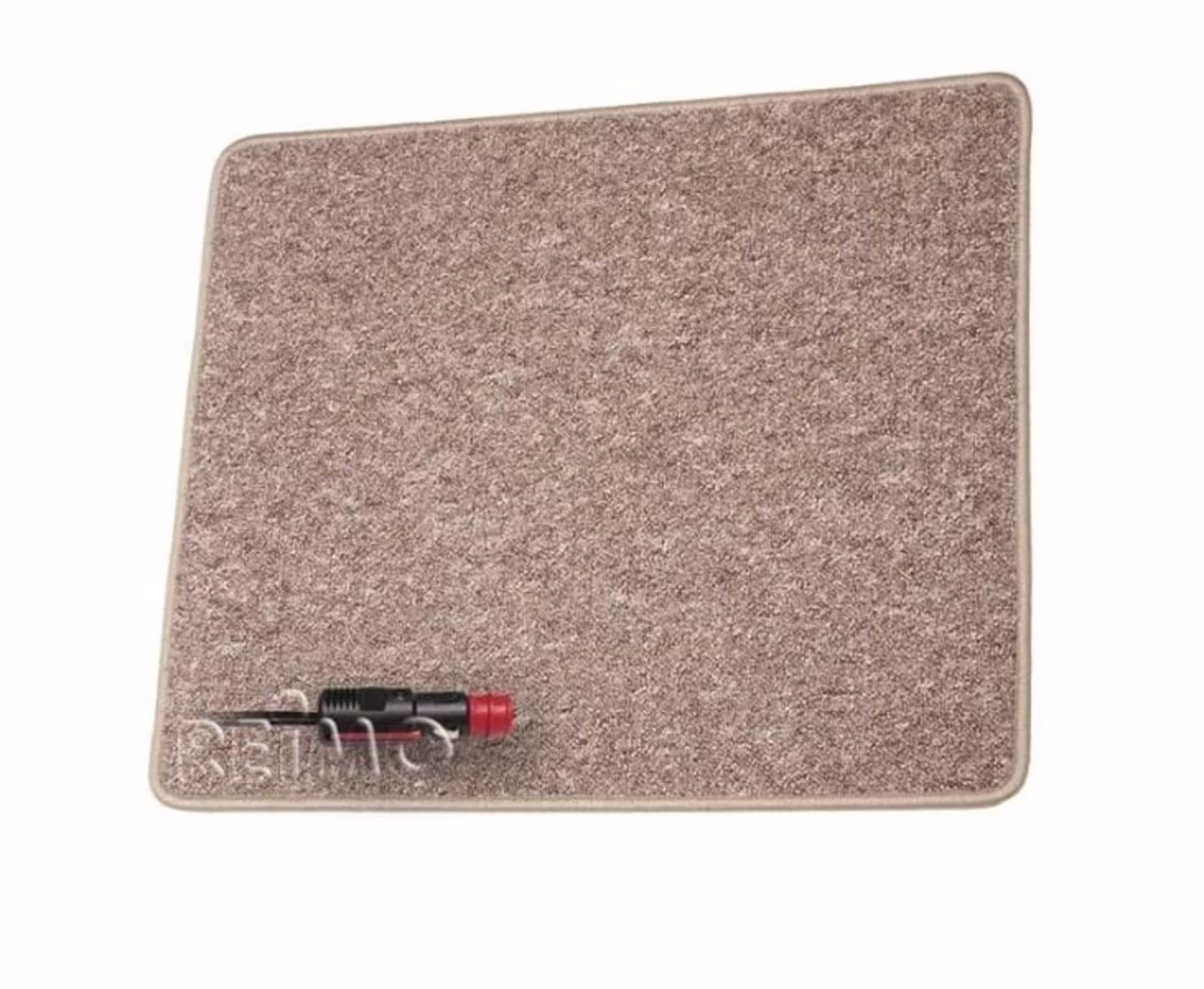 Tapis chauffant 60x40cm,12V/25W, marron clair