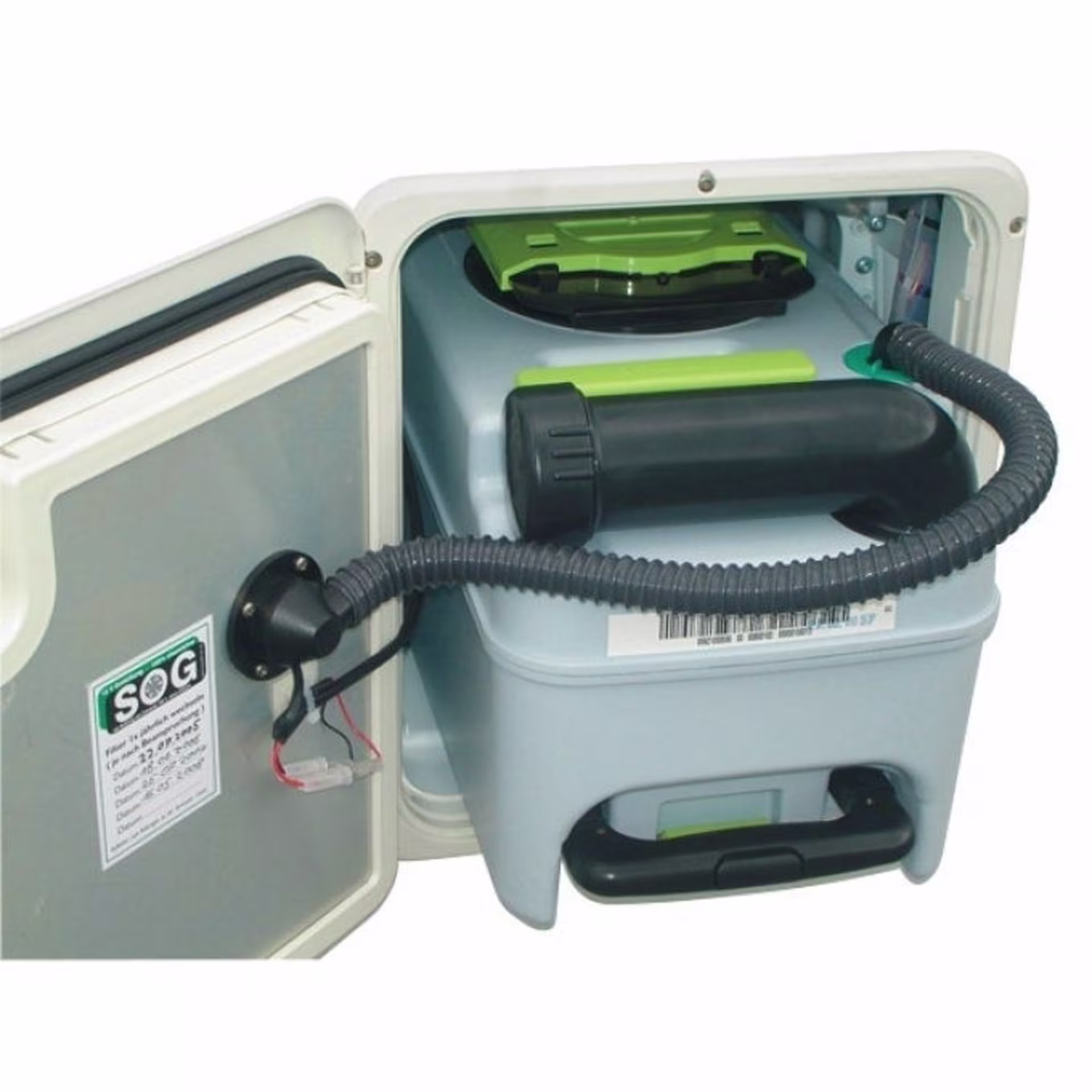 SOG I type 3000A (CT3000/CT4000) 12V ventilation des toilettes variante de porte blanche