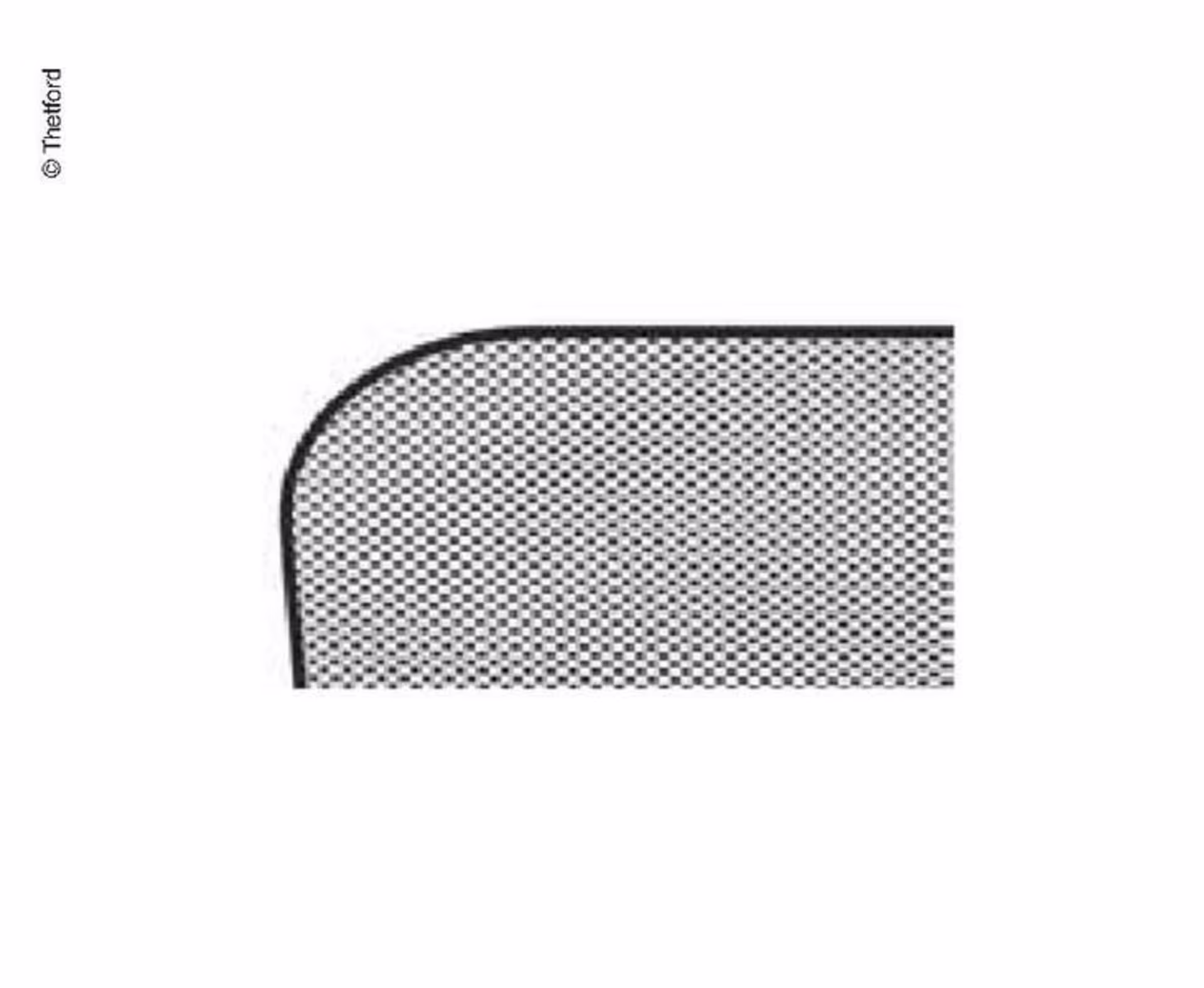 Couvercle en verre pour les cuisinières Thetford SHB340XX/SHB345XX avec motif en damier