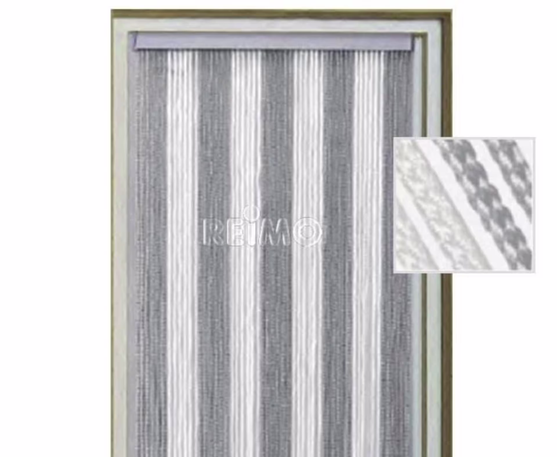 Türvorhang KORDA 60 x 190cm /weiss, grau/