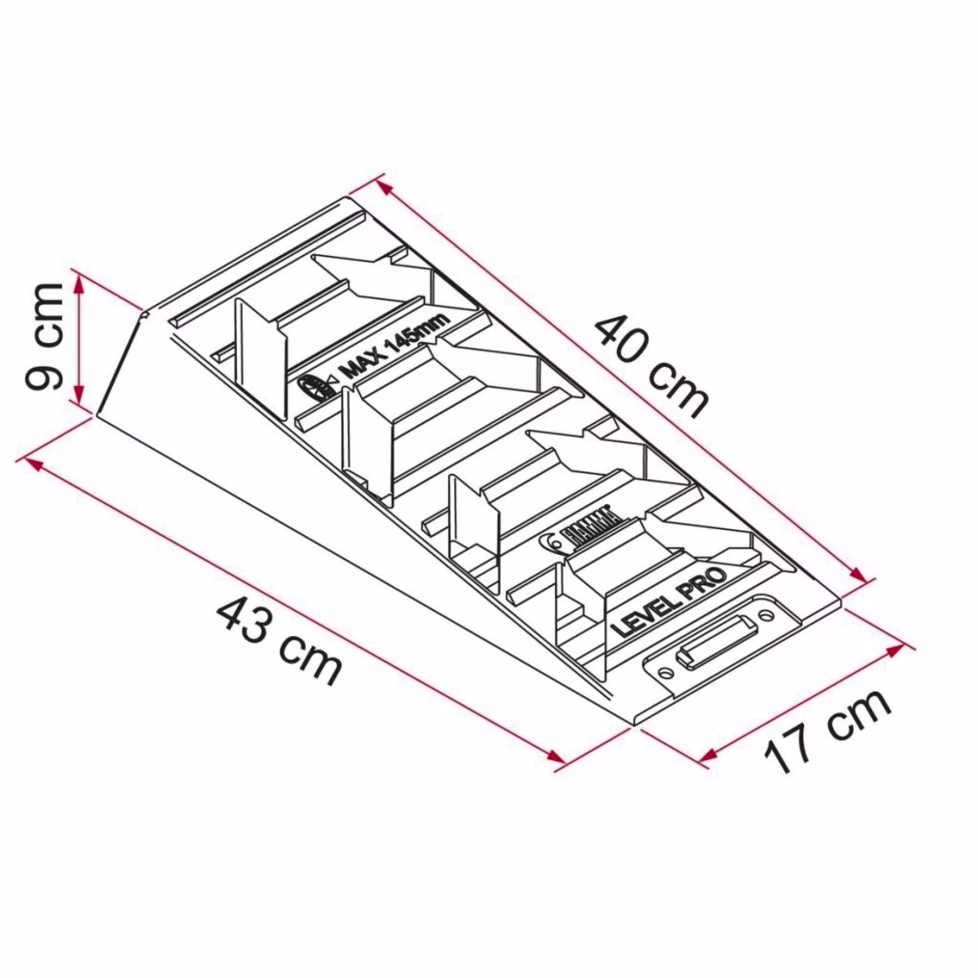 Cales d'accès Fiamma Level Pro, lot de 2