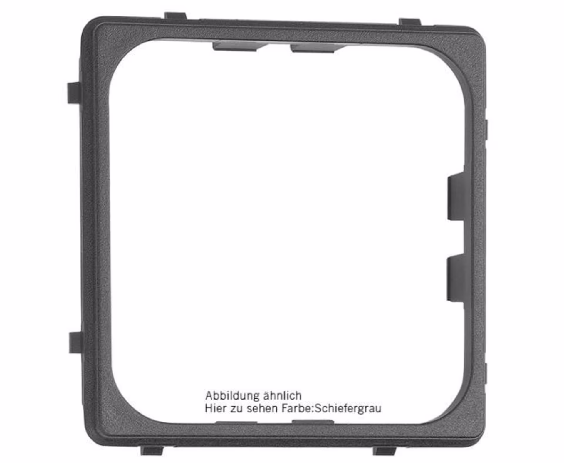 Cadre auxiliaire pour prise USB 12V ou prise normalisée en noir (emballage libre-service)