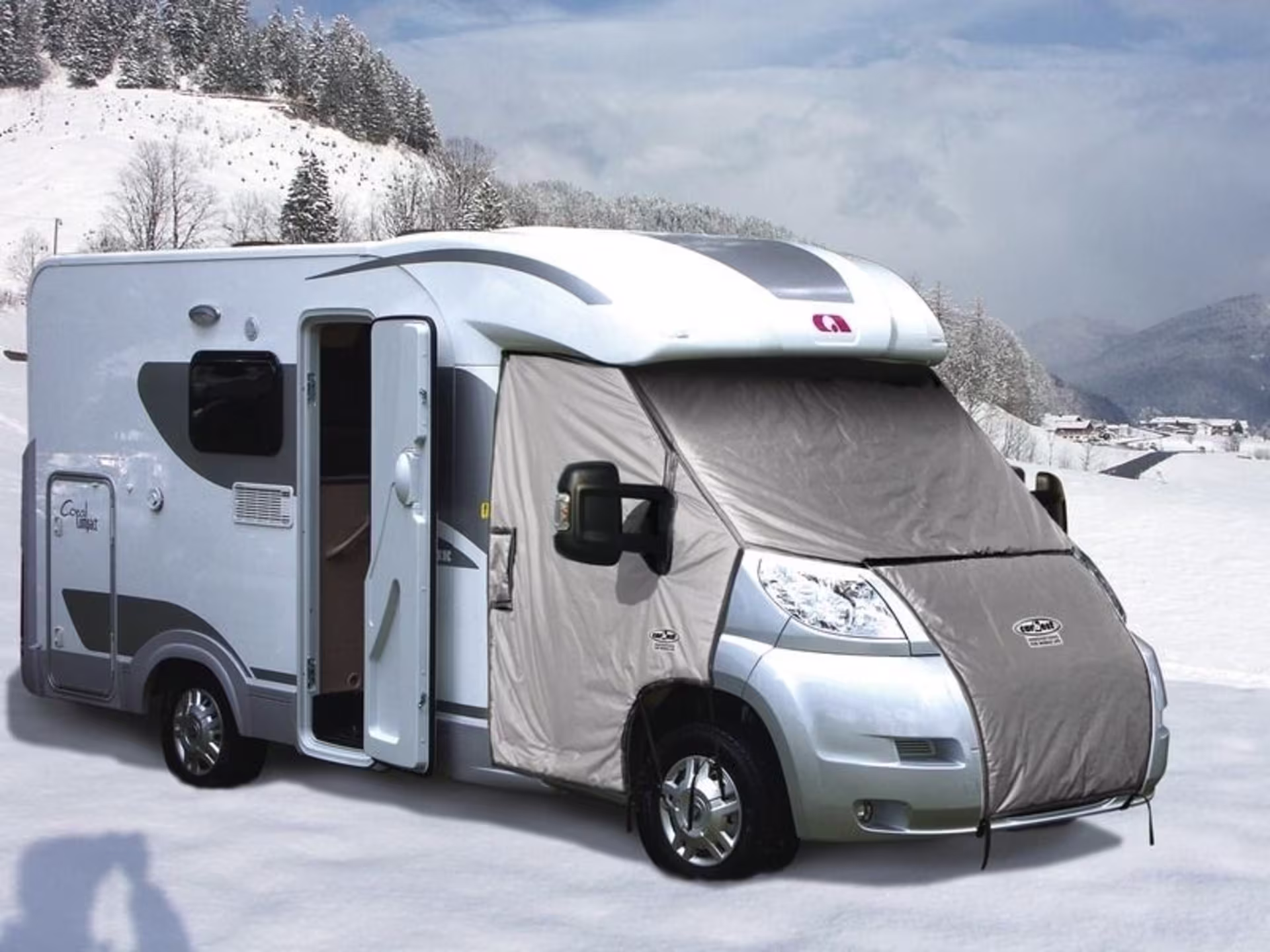 Carbest X-Trem Komfort Aussen-Isolierung für Fiat Ducato, Peugeot Boxer und Citroen Jumper ab Baujahr 2007 - Wohnmobil Schutzhülle für Fahrerhaus und Motorhauben-Abdeckung