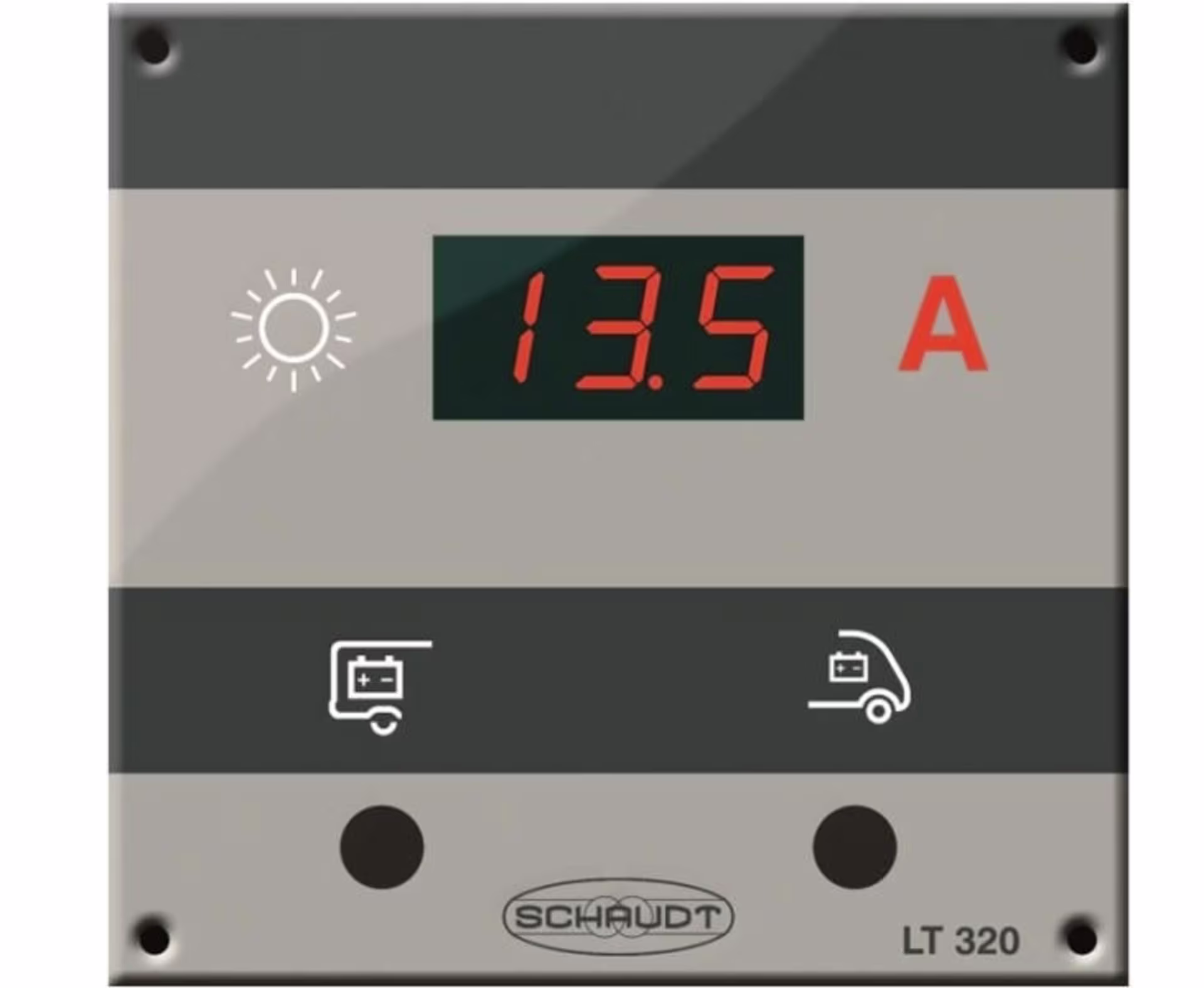 Solar-Kontrollpanel LT 320 inklusive Anschlussmaterial für Schaudt Solarregler
