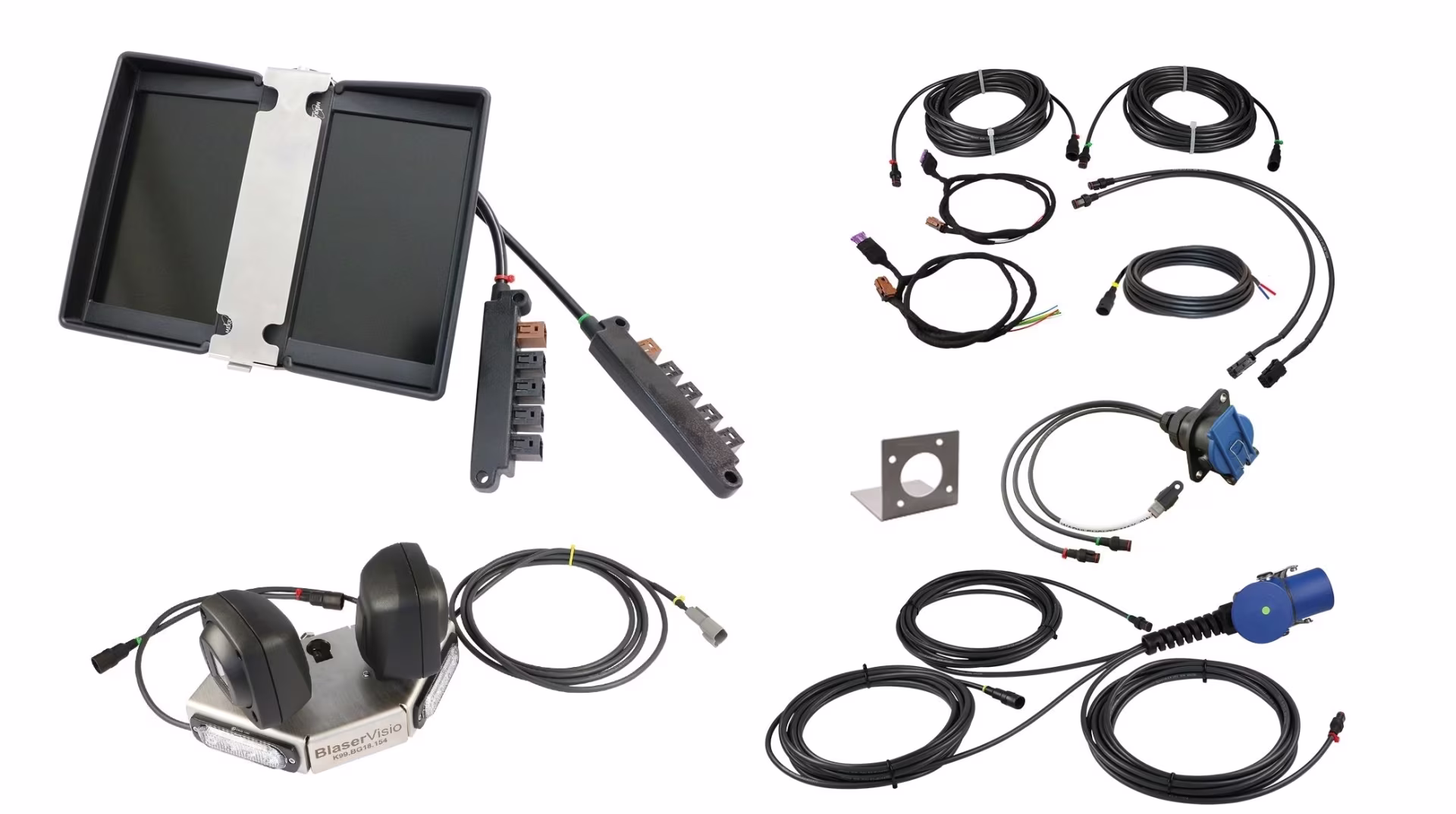 QVK Starterkit Doppelmonitor & Kamera-Set Multicam Kamerasystem