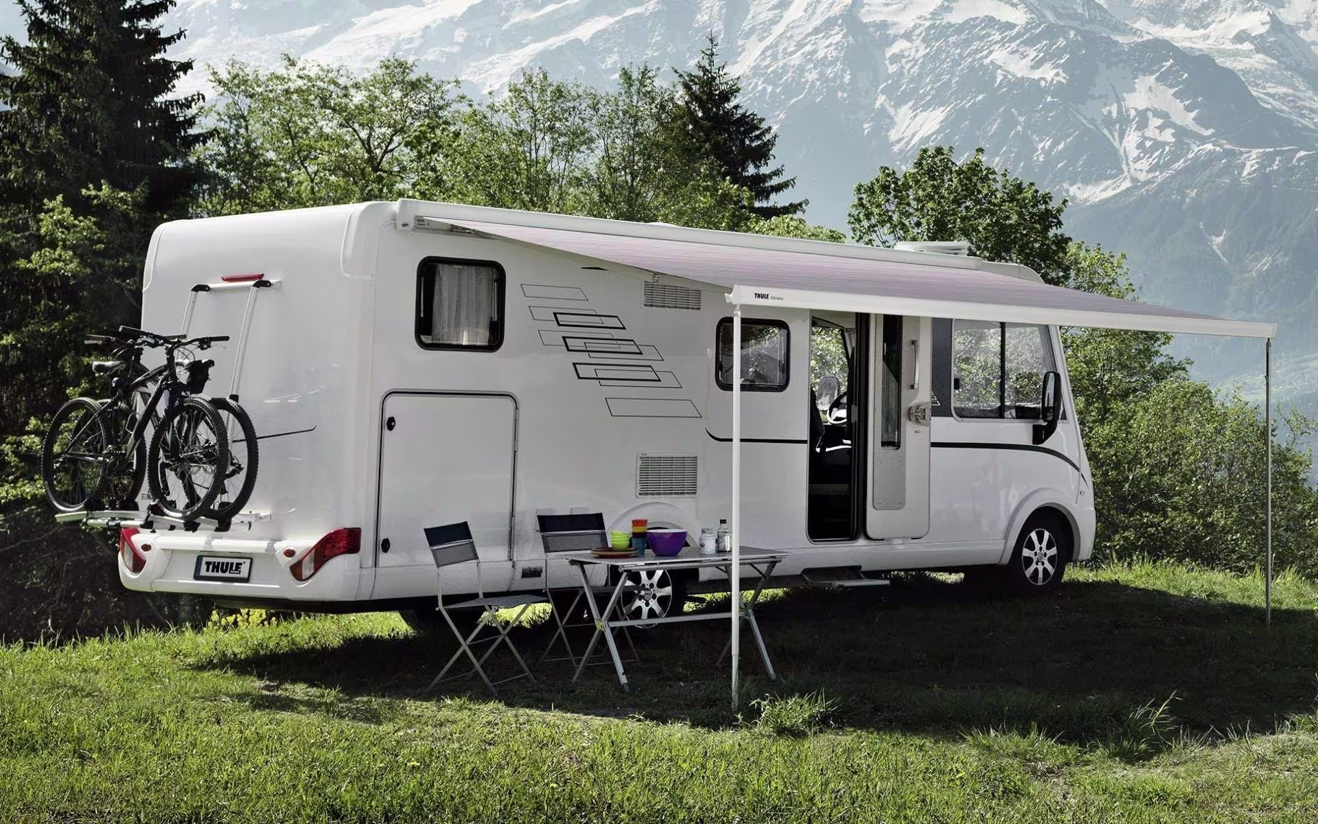 Thule Omnistor 8000 Markise weiß 400 grau