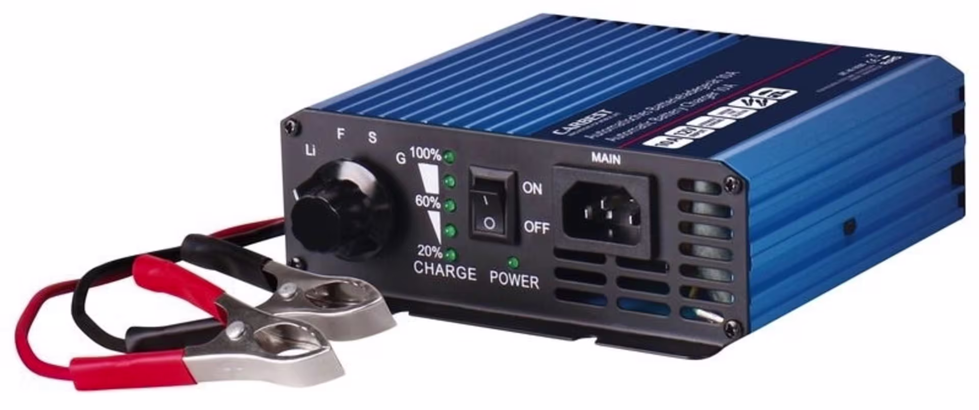 Carbest Batterieladegerät 10 Ampere / 12 Volt mit 3-Stufen Ladung