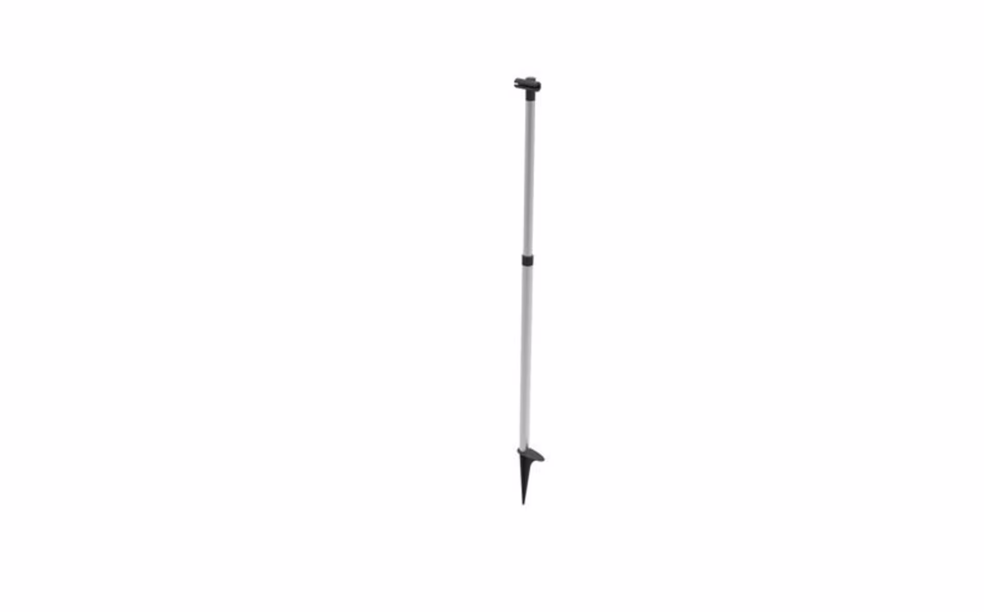 Flextrash Mülleimer Campstick mit Aufbewahrungsbeutel, schwarz, höhenverstellbar von 75 bis 90cm