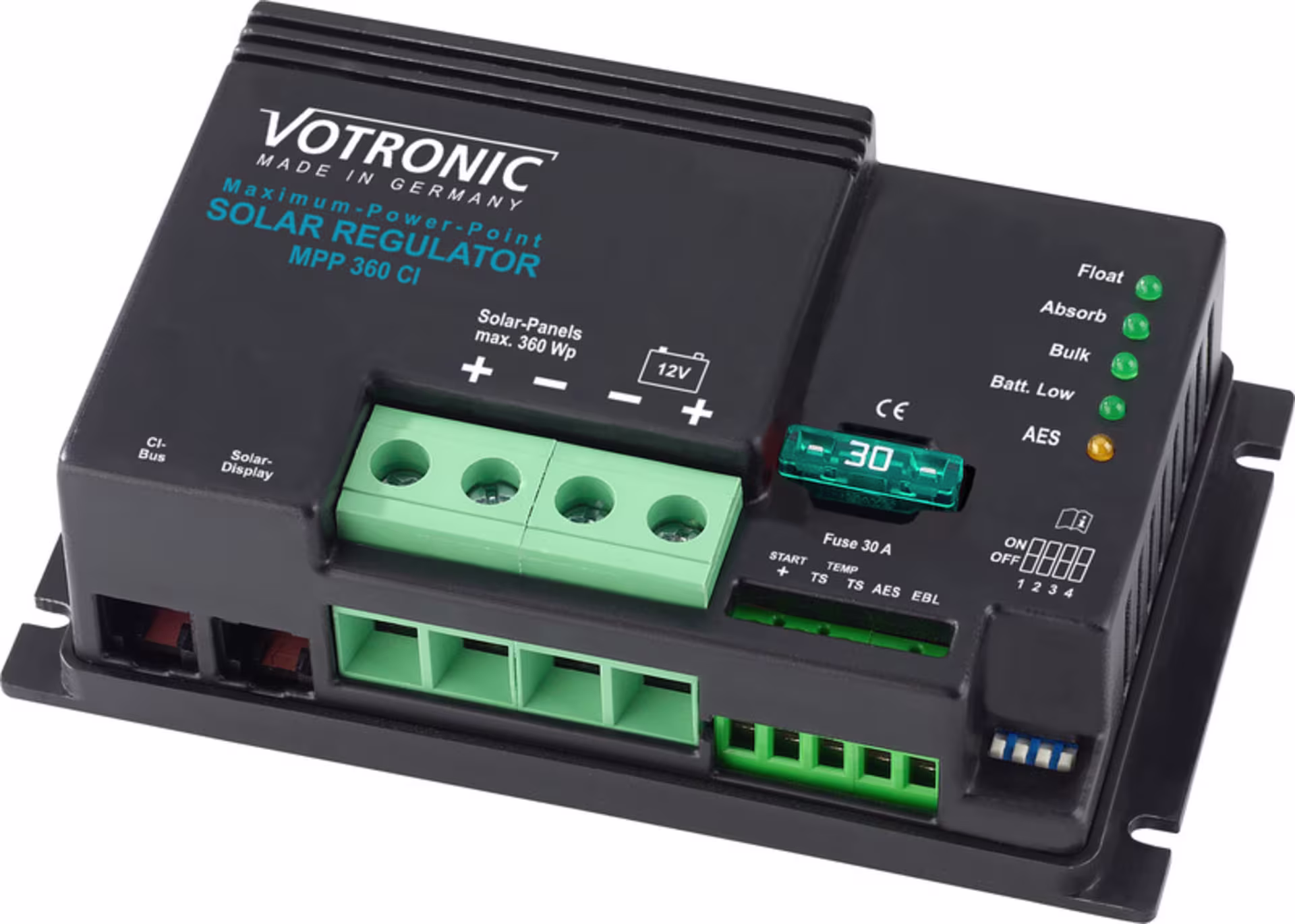 Régulateur solaire MPP360 CI 12V Digital