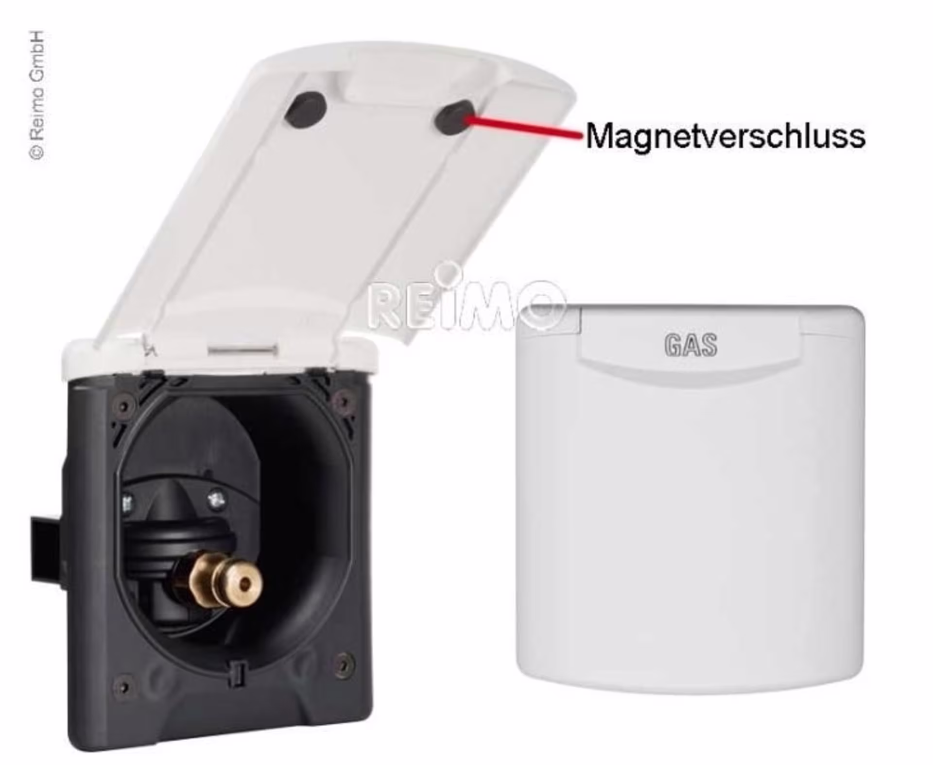 City-Wasseranschluss Magnet schwarz, mit Druckmind