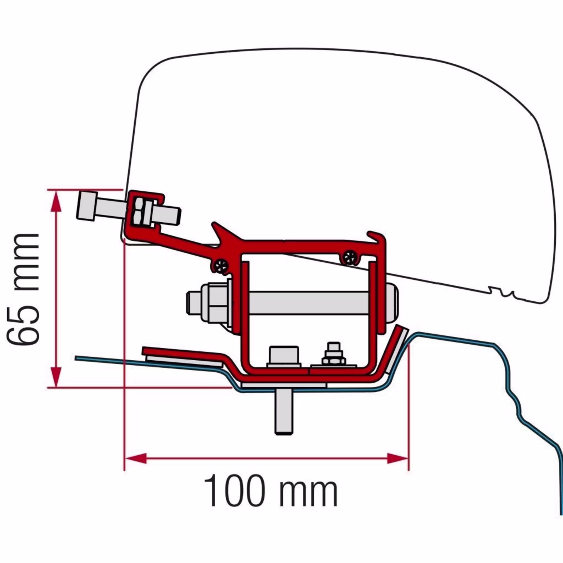Adapter Kit für F40van Renault Trafic ab 2014 L1,2