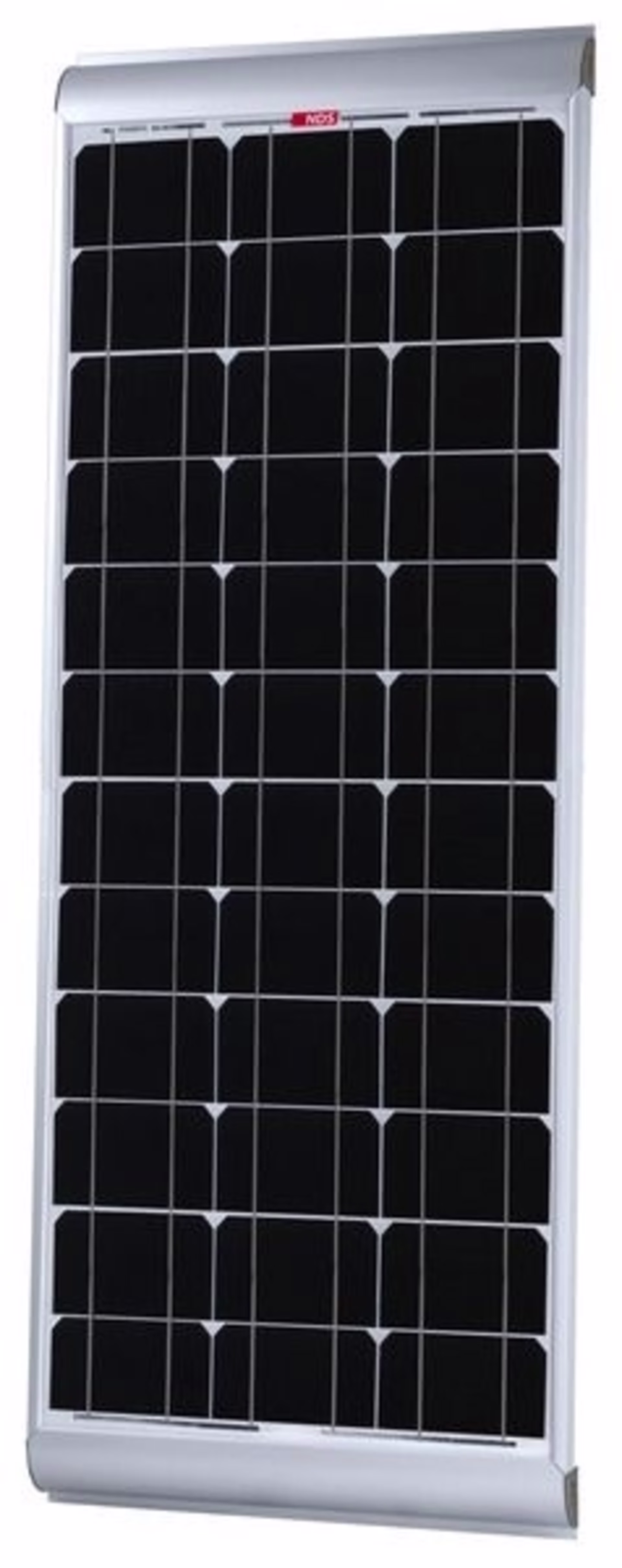 150W Solarmodul mit Spoiler und Halterungen - Monokristalline Zellen