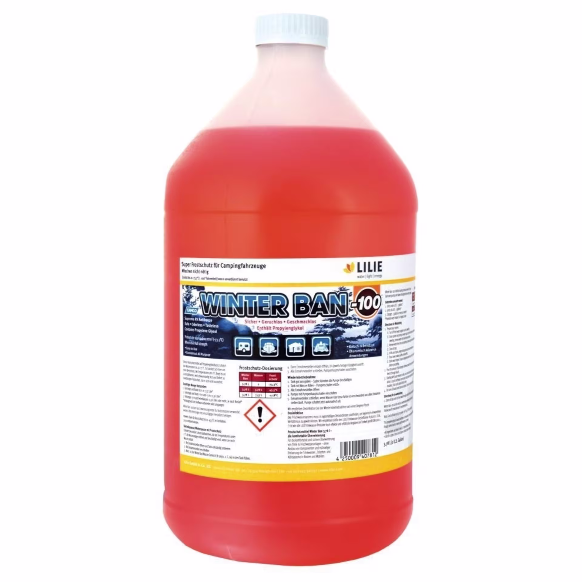 Lilie Winter Ban 2.0 Frostschutzmittel für Trink-und Frischwasseranlagen 3,78 Liter