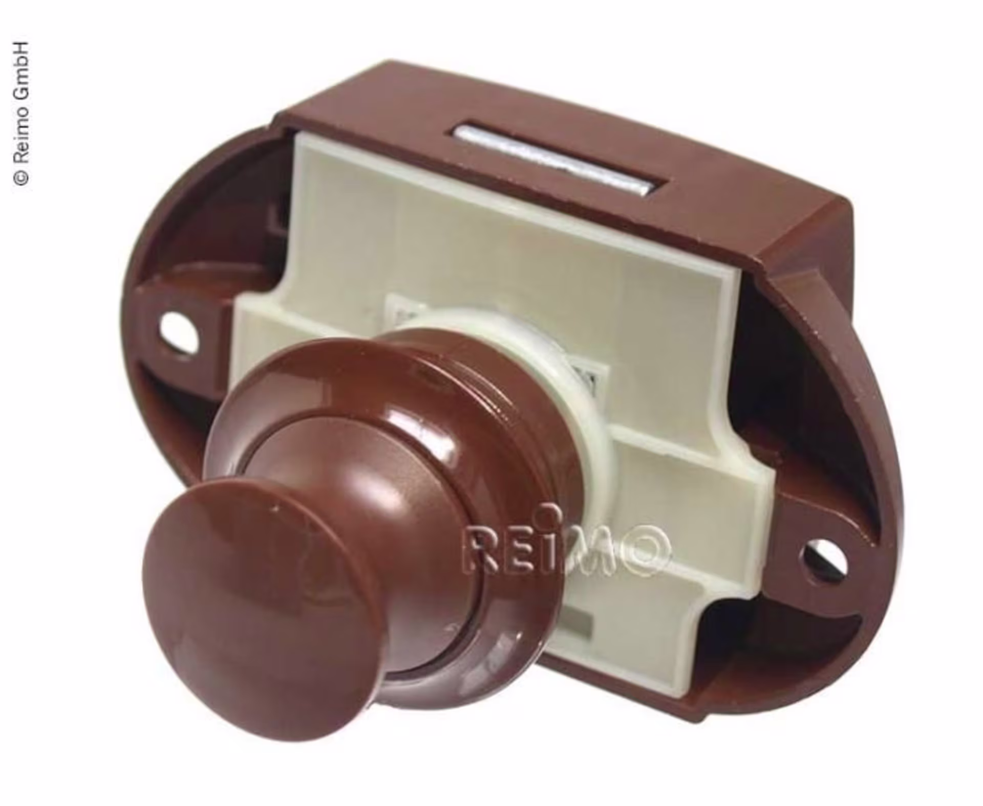 Möbelschloss Push Lock - Braun (50er Pack)