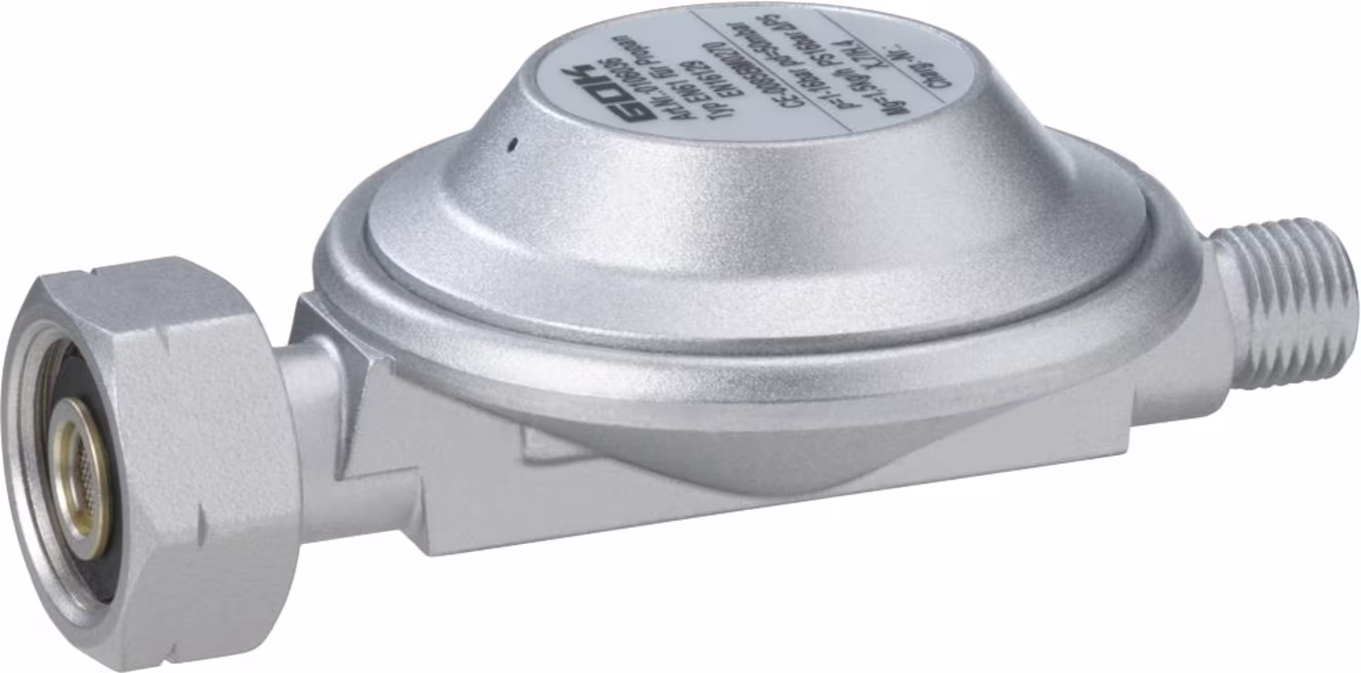 GOK Régulateur basse pression type EN61 sortie droite 1,5 kg/h 50 mbars