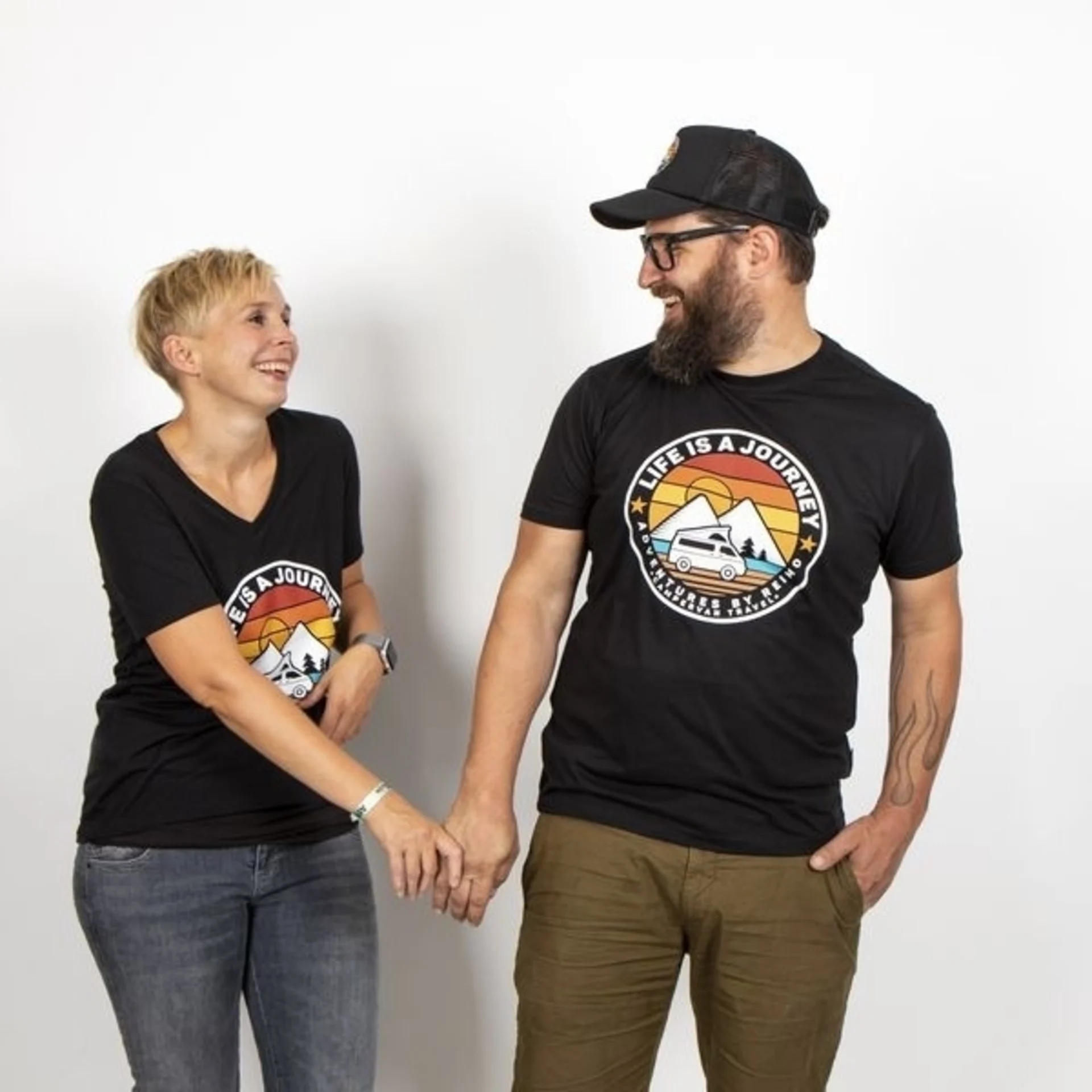 T-shirt LIFE IS A JOURNEY hommes taille S