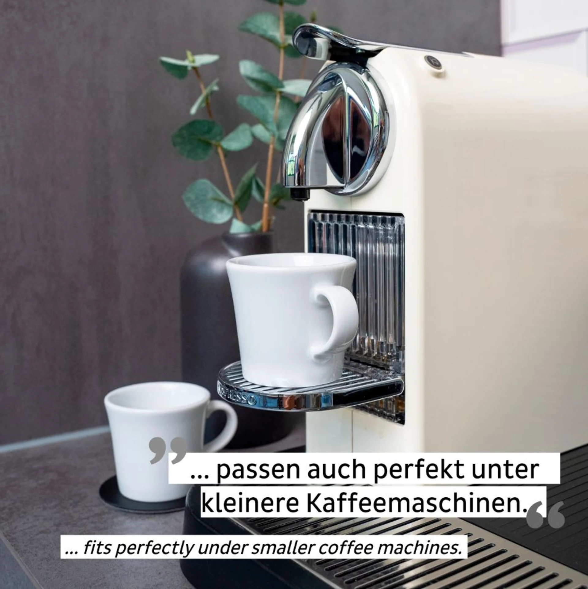 silwy® Porzellan Magnet-Espressotassen 2er-Set (70 ml)
