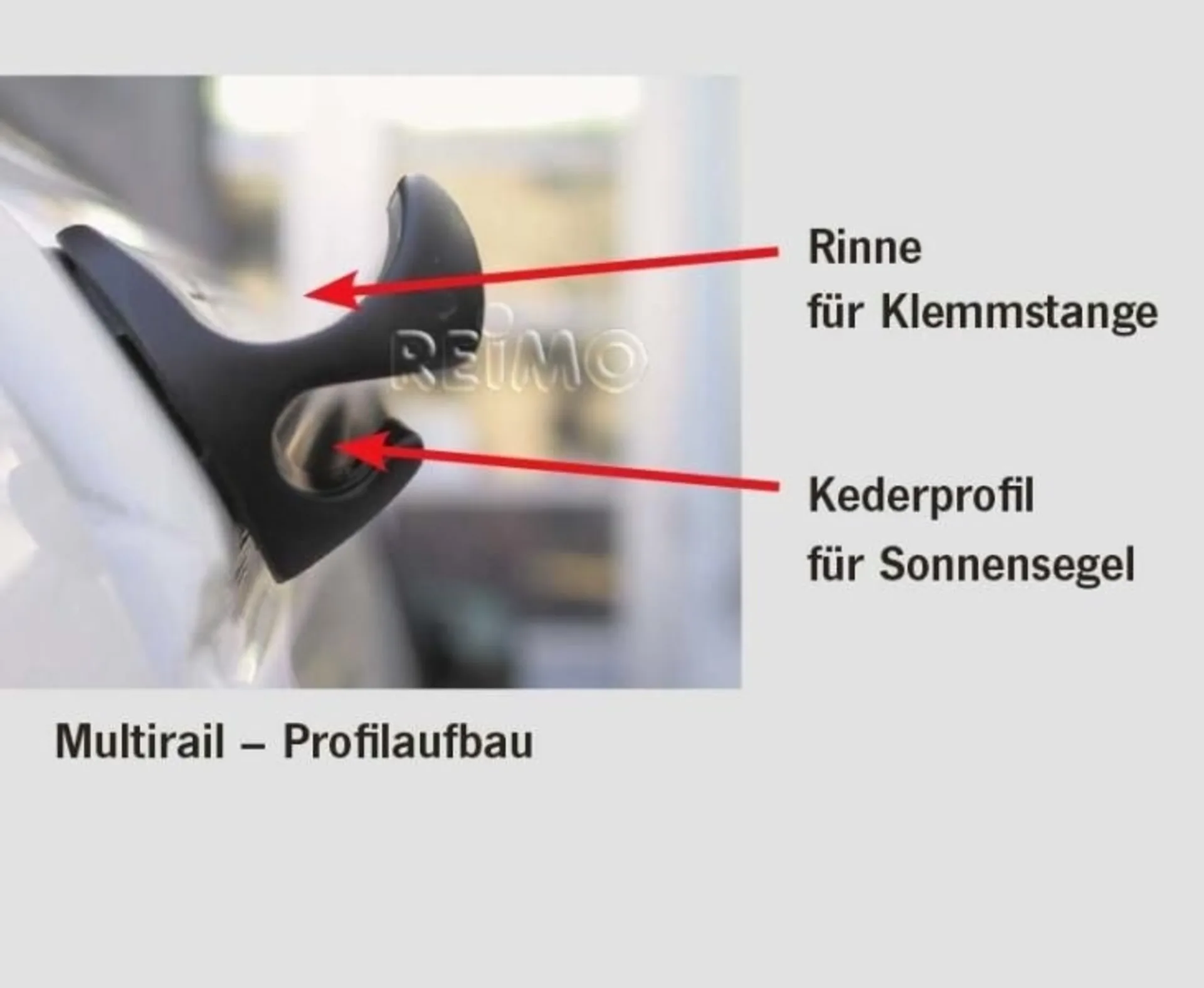 Multirail Regenrinne für Mercedes Vito ab 2003 (Beifahrerseite)