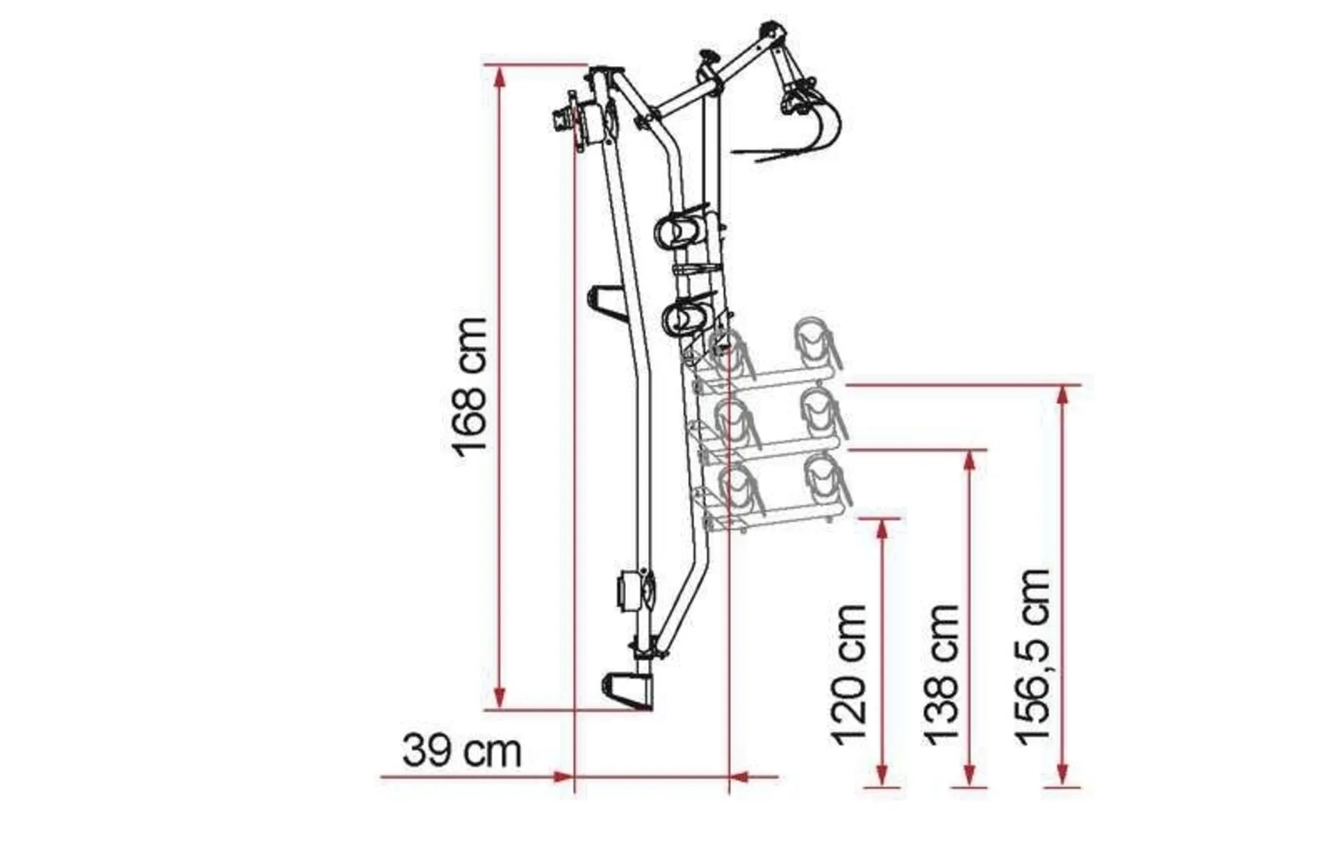 Carry-Bike Frame Spinter E-bike Porte-vélos pour