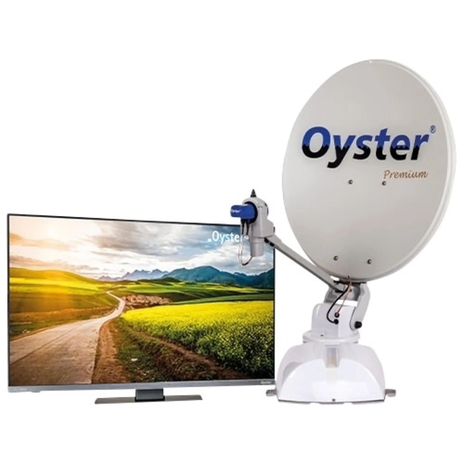 Sat-Anlage Oyster 85 Premium SKEW + 24" TV