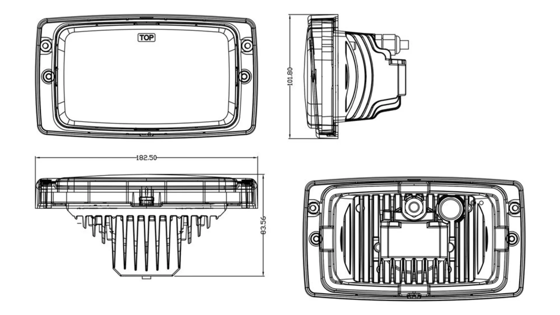LED-Hauptscheinwerf. Ersatz Hella Modul 6213 182 x 102 mm, 12/24 V Einbauscheinwerfer mit Abblend-, Fern-, Positions- und Tagfahrlicht, E- geprüft LED-Hauptscheinwerf. Ersatz Hella Modul 6213 182 x 102 mm, 12/24 V Einbauscheinwerfer mit Abblend-, Fern-, Positions- und Tagfahrlicht, E- geprüft
