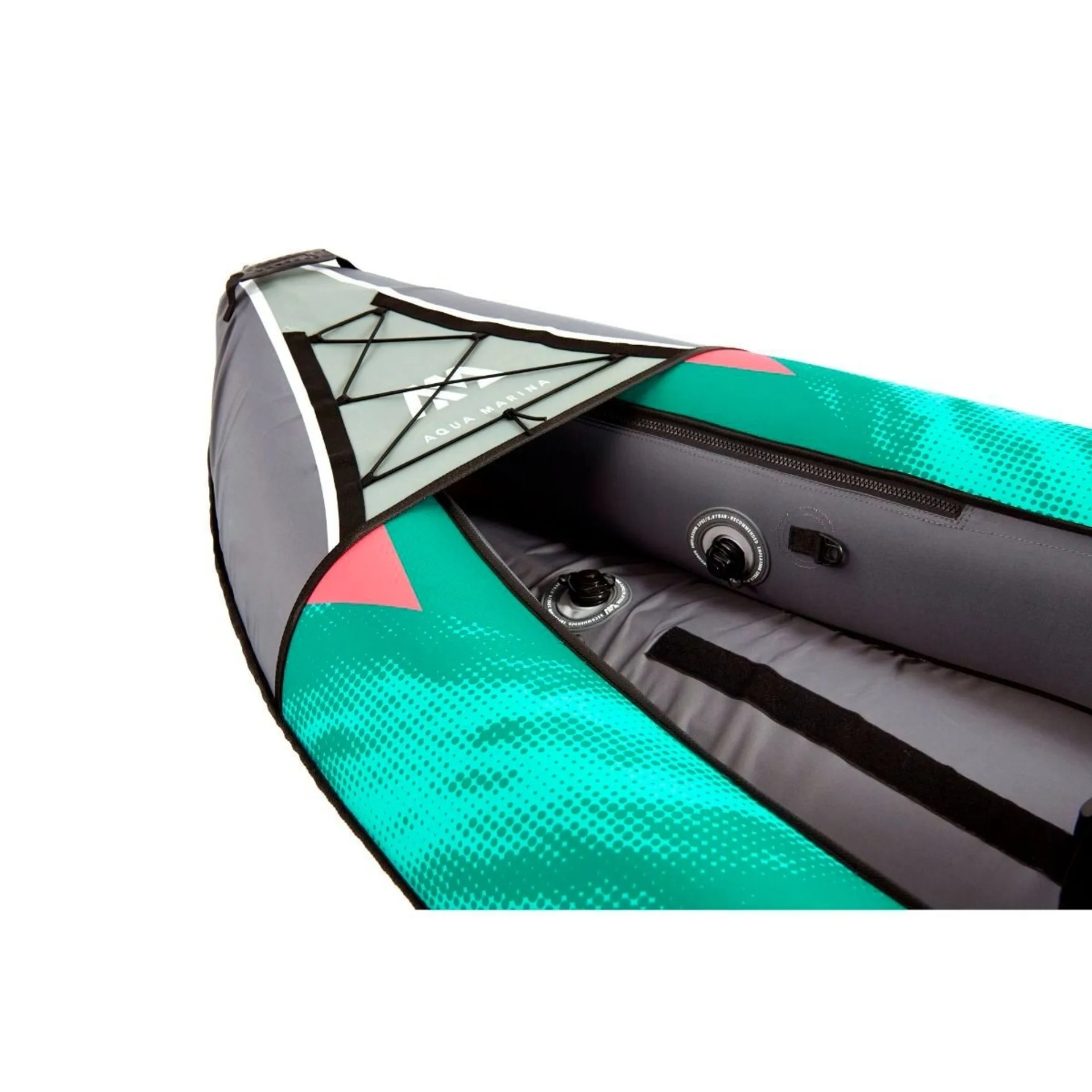 Kit de kayak de loisir Aqua Marina Laxo, 7 pièces, vert/gris, pour 2 personnes Kit de kayak de loisir Aqua Marina Laxo, 7 pièces, vert/gris, pour 2 personnes