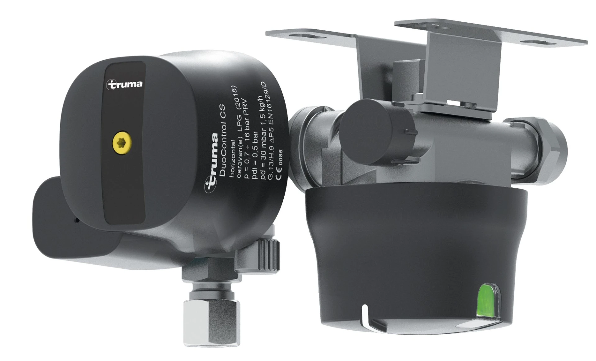 Truma DuoControl CS Gasdruckregler für den Zweiflaschen-Betrieb Horizontal
