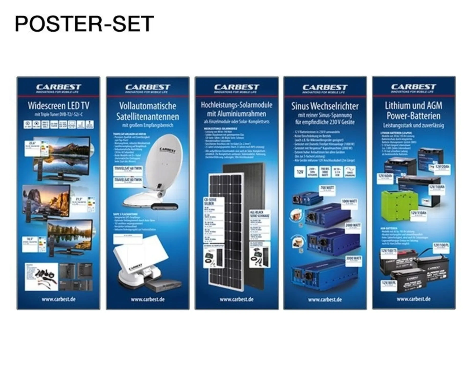 Poster Set Deutsch (13 Poster, Masse 420x1189mm)