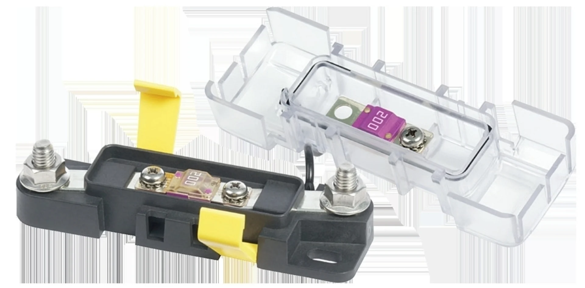 MIDI Sicherungshalter wasserdicht IP66 für MIDI 2x M5 Bolzen