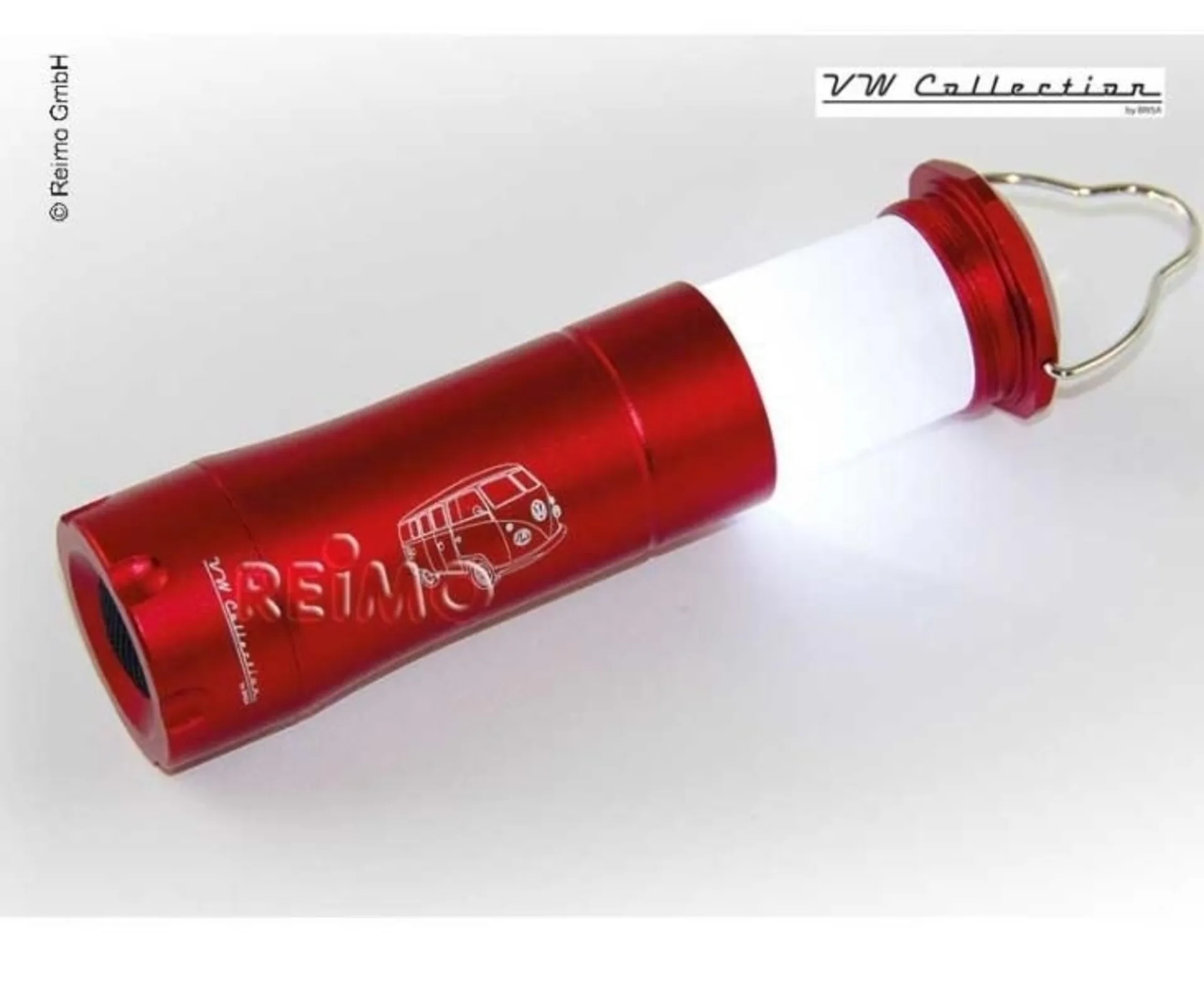 VW Collection Taschenlampe in Rot - als Hänge-, Steh- oder Taschenlampe verwendbar