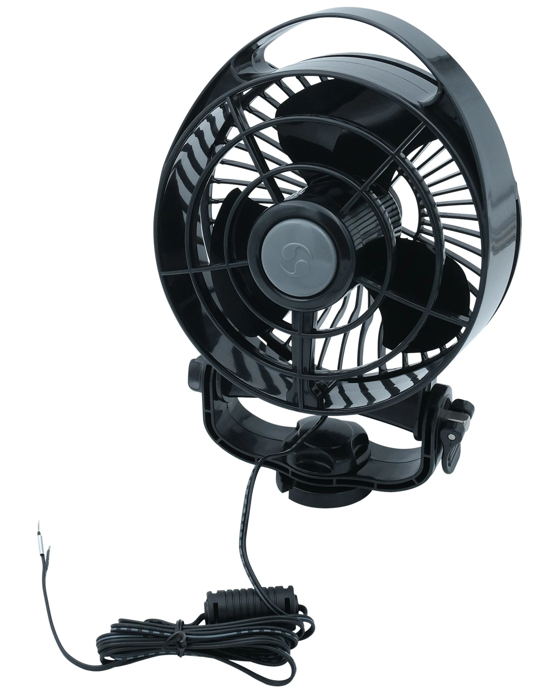 Seekr - Ventilateur Bora 12 V noir, 3 vitesses, ø 127 mm, hauteur : 240 mm, profondeur : 90 mm, 3,24 W Seekr - Ventilateur Bora 12 V noir, 3 vitesses, ø 127 mm, hauteur : 240 mm, profondeur : 90 mm, 3,24 W