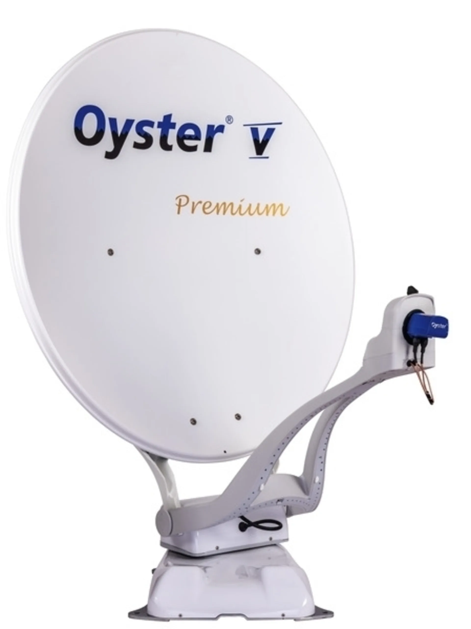 Ten Haaft Oyster V85 Premium Sat-Anlage Single Skew, weiss
