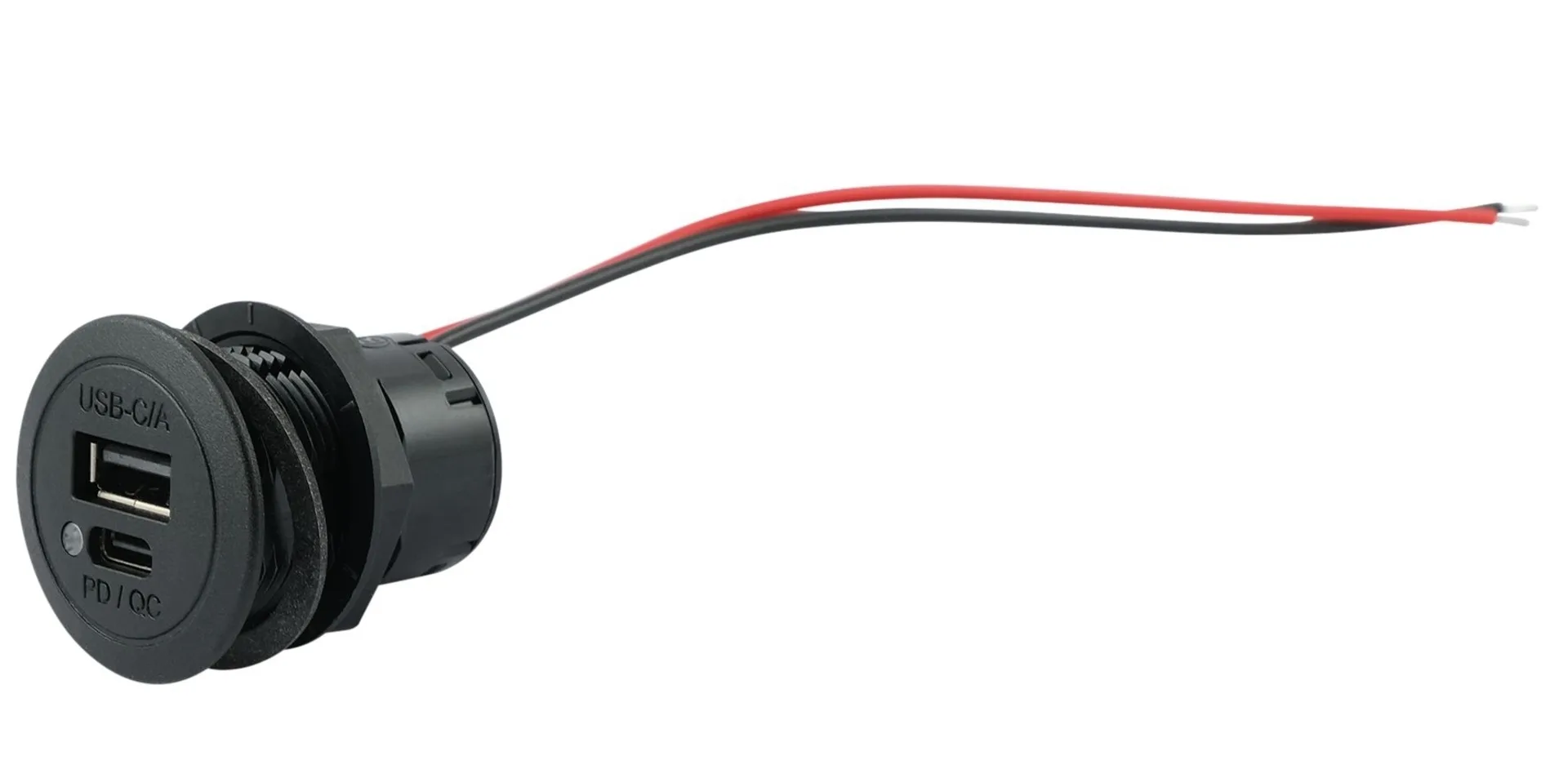 Einbausteckdose - PD/QC 1x USB-A / 1x USB-C