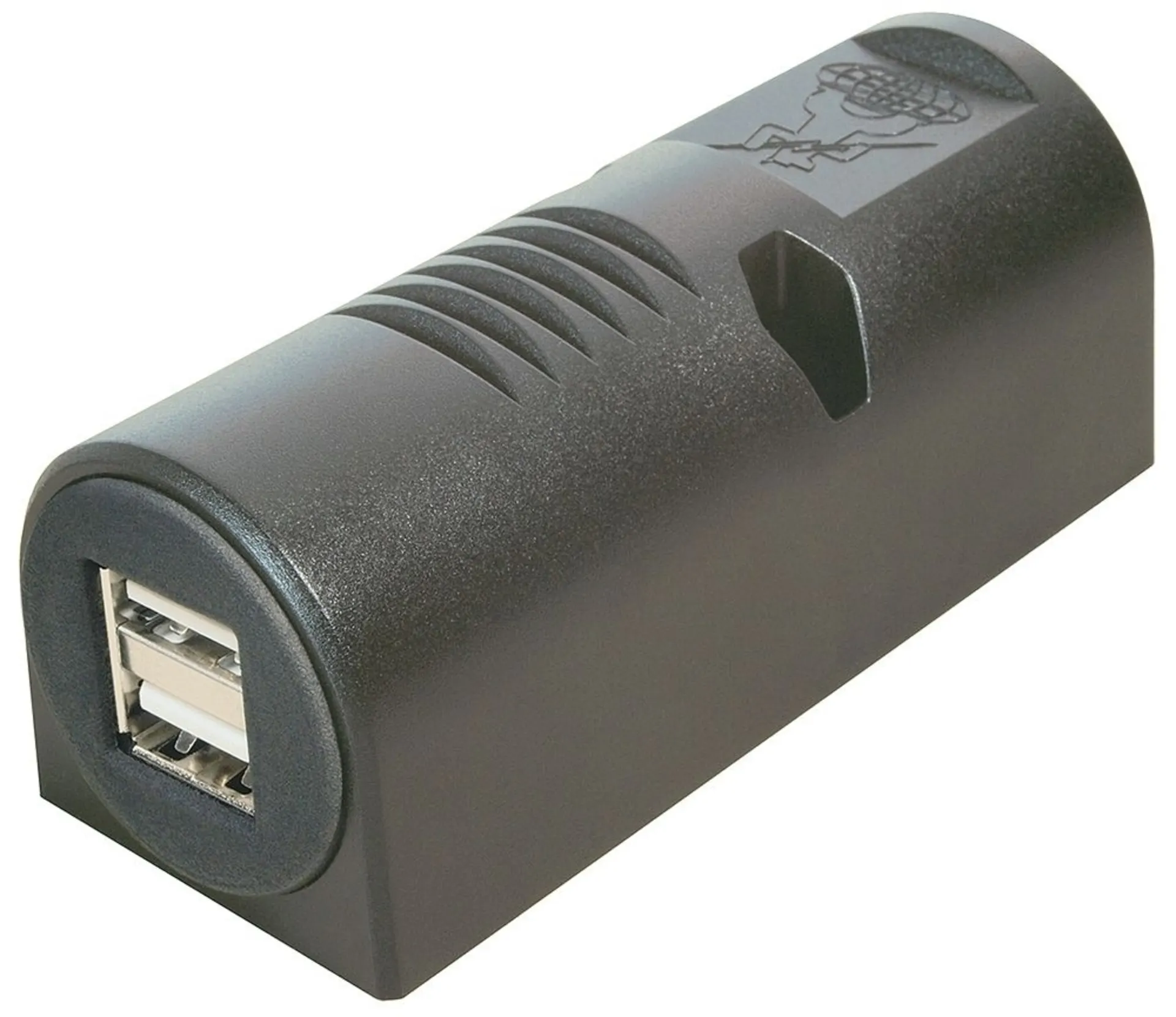 Aufbausteckdose - 2 x USB-A 85 x 35 x 33 mm, 12/24 V --> 4.2 A, mit Kabel