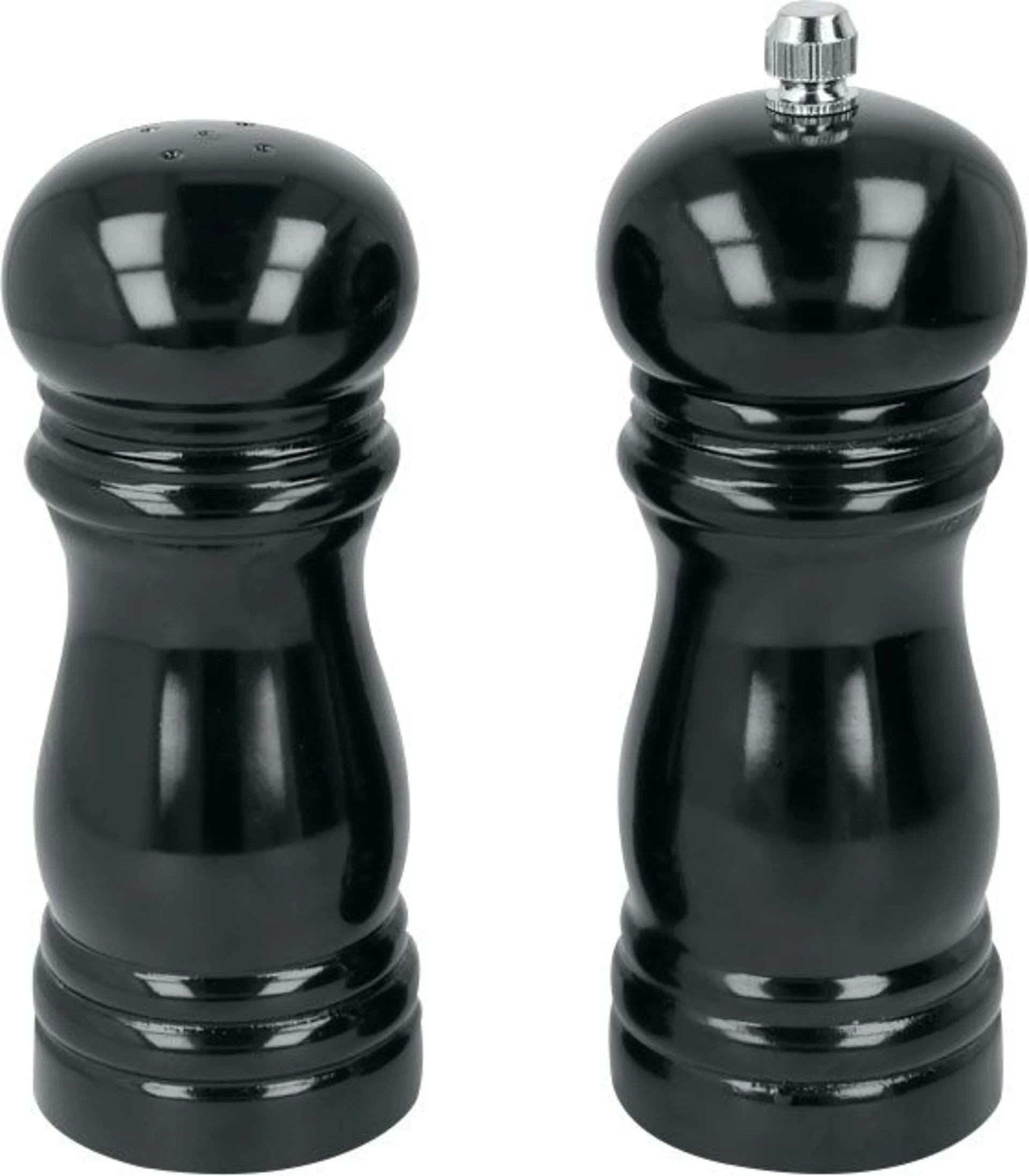 Metaltex Salz- und Pfeffermühle 2er Set schwarz