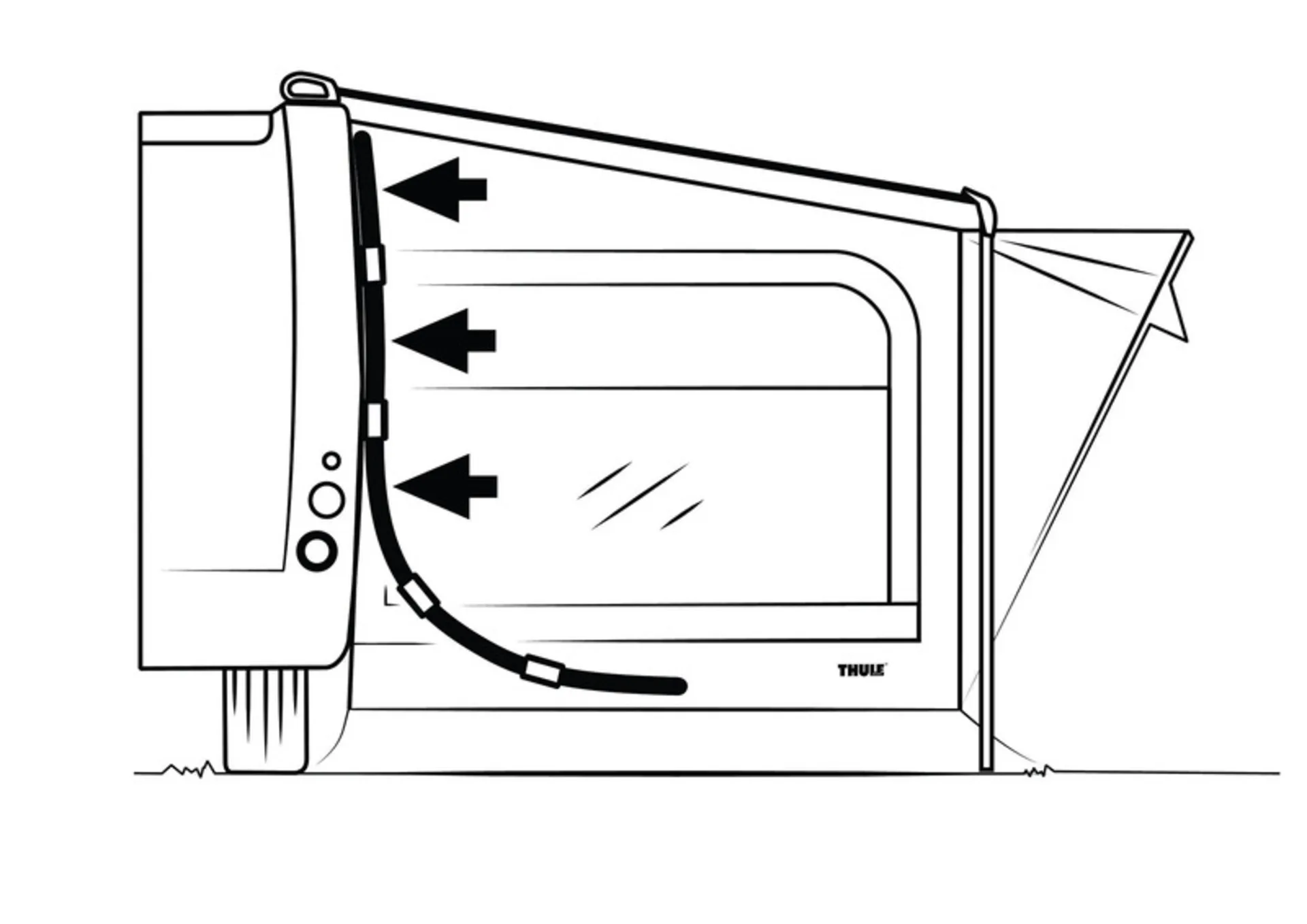 Thule Quickfit/EasyLink fixation latérale 2 pièces