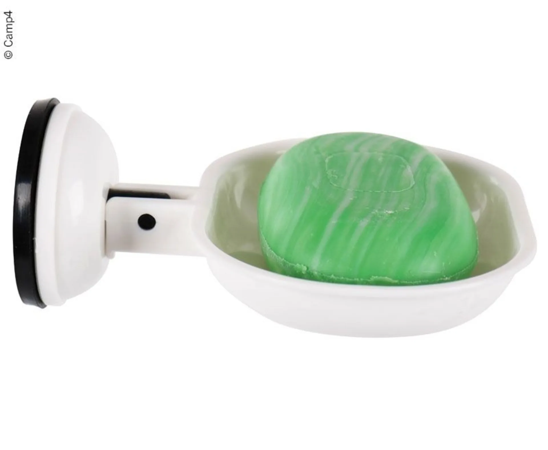 Porte-savon blanc avec ventouse - peut supporter jusqu'à 2kg