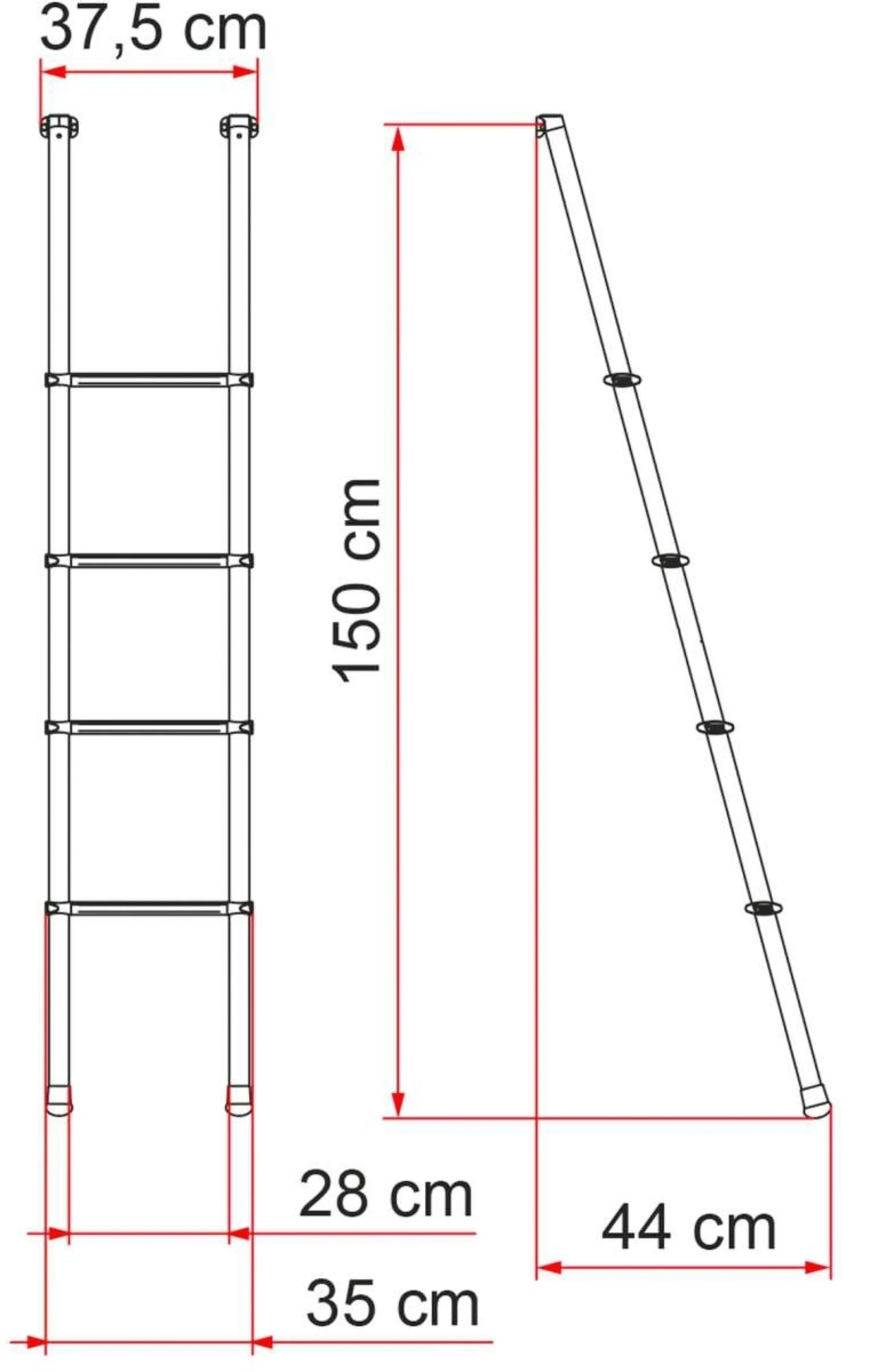 Échelle Fiamma Deluxe 4 B