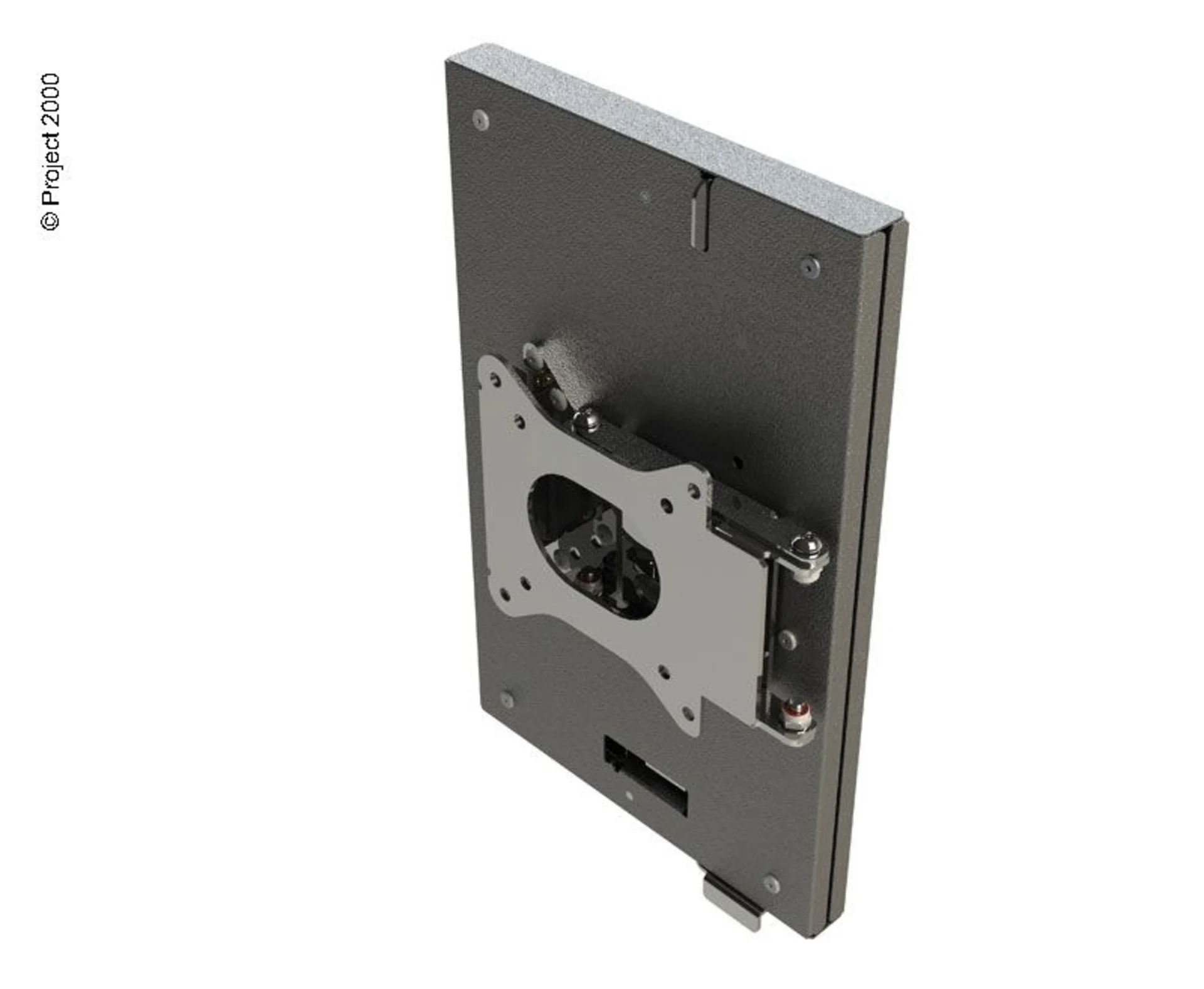 Höhenverstellbarer TFT-Halter mit Auszug zur linken Seite