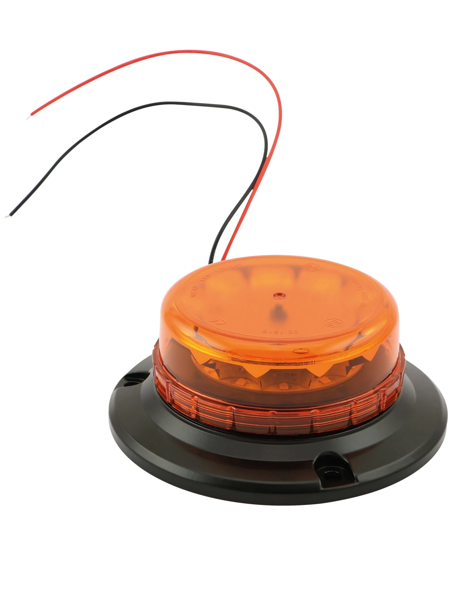 LED-Rundumleuchte NICAR 12/24 V, sehr kompakt ø 149 × 57 mm, 12/24 V 12 × 3 W 1.8 A LED-Rundumleuchte NICAR 12/24 V, sehr kompakt ø 149 × 57 mm, 12/24 V 12 × 3 W 1.8 A