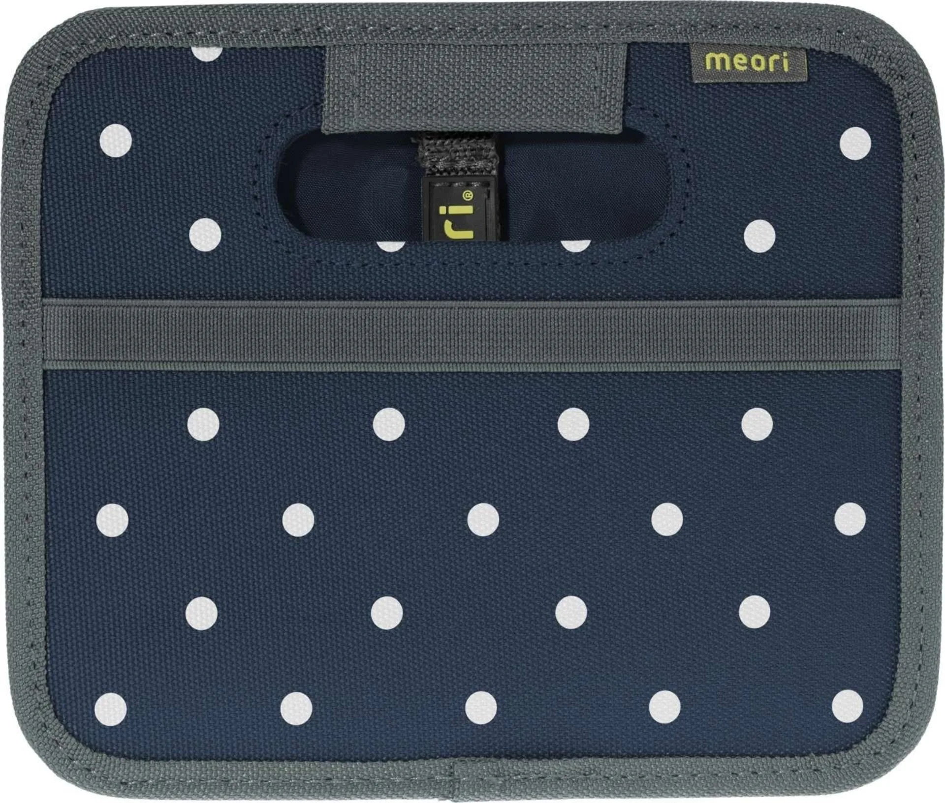 Meori Mini boîte pliante bleu marine à pois 1,8 litre