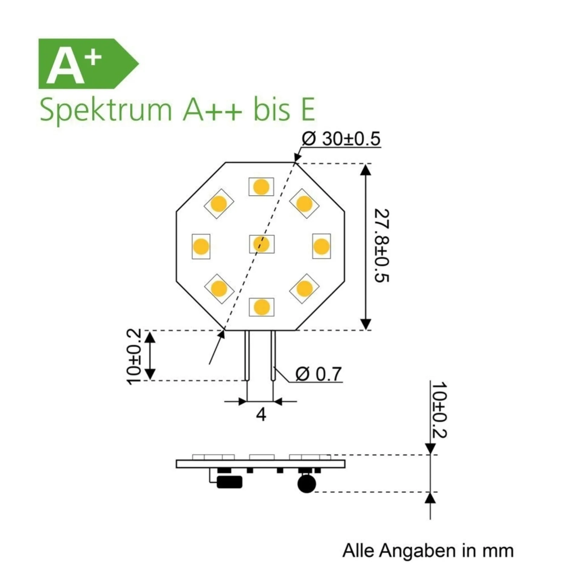 module SMD de 9 culots G4