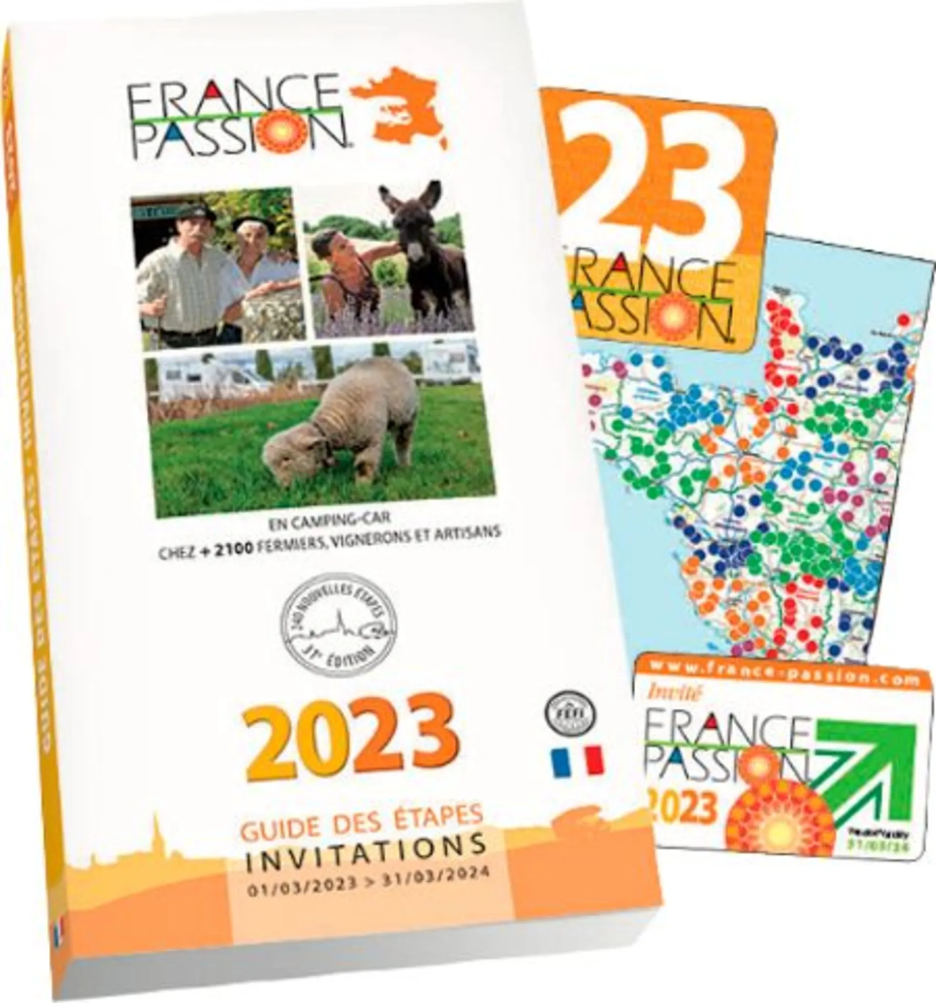 France Passion Guide des Etapes Invitations 2023 Reiseführer